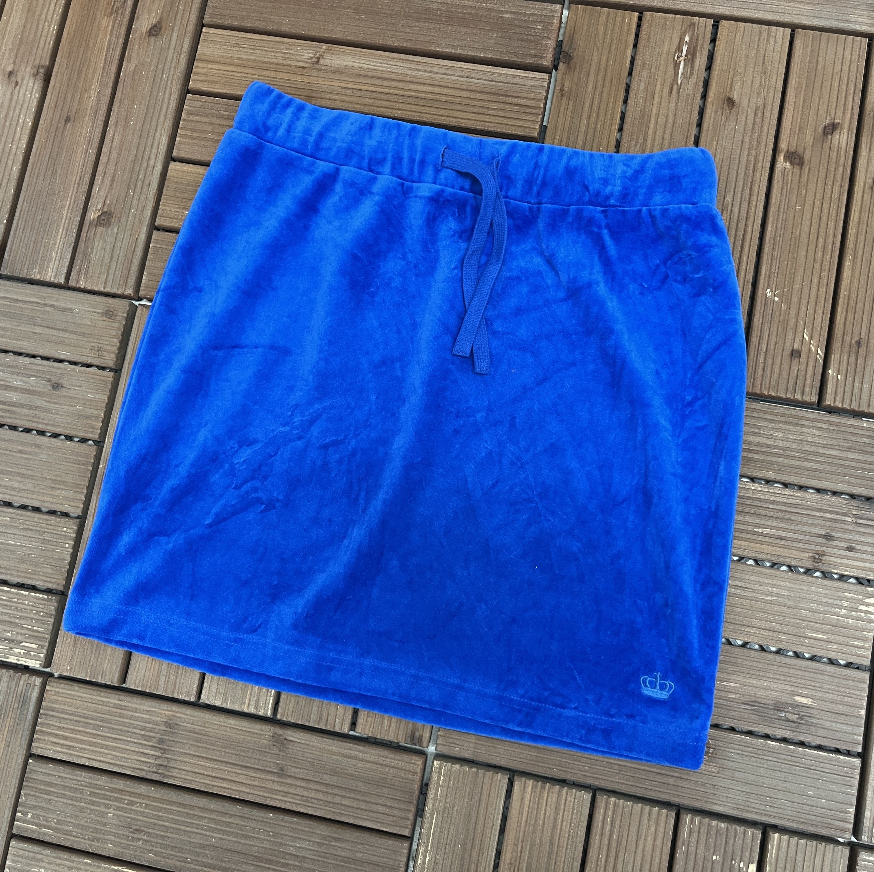Juicy Couture × Vintage Juicy by Juicy Couture Vintage Velour Blue Skirt Size 30" / US 8 / IT 44 - 3 Thumbnail