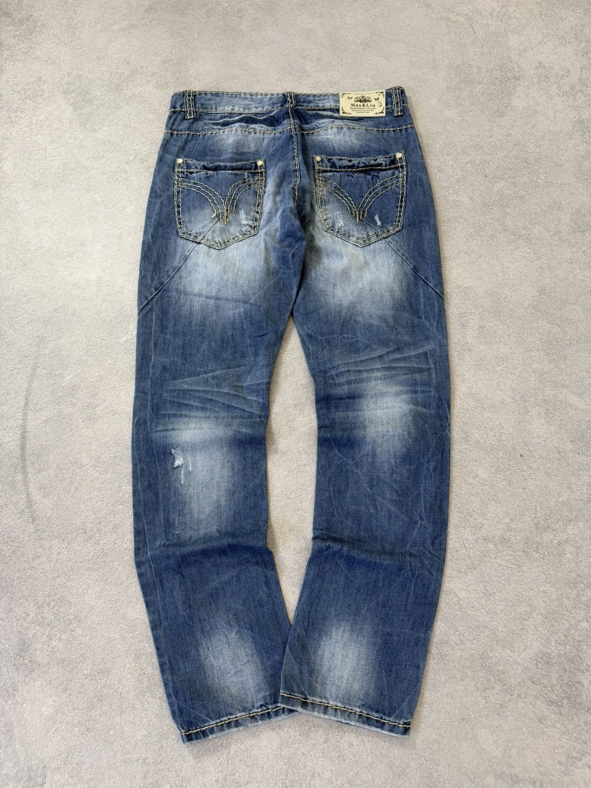 Hedi Slimane Vintage Dior Hedi Slimane Style Washed Denim Jeans Size US 32 / EU 48 - 15 Thumbnail