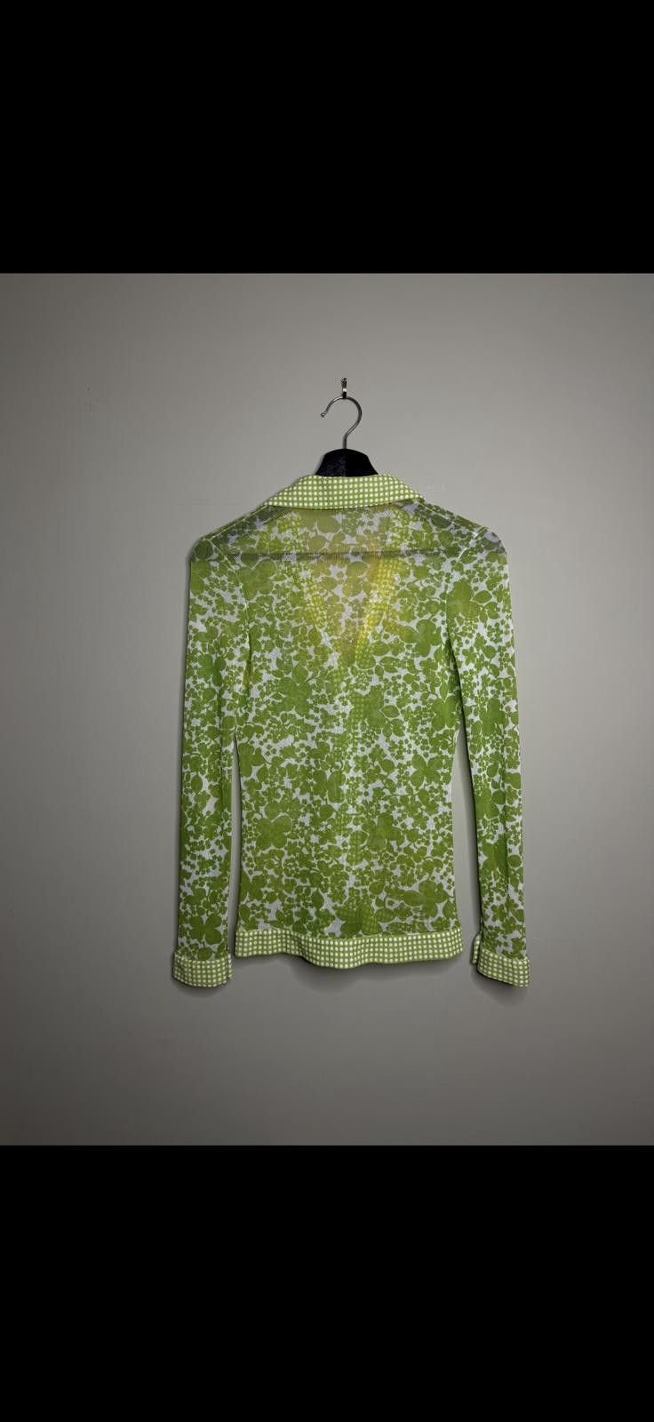 Other Vivienne Tam Mesh Top Sheer Floral Gaultier Fuzzi Y2k Size S / US 4 / IT 40 - 3 Thumbnail
