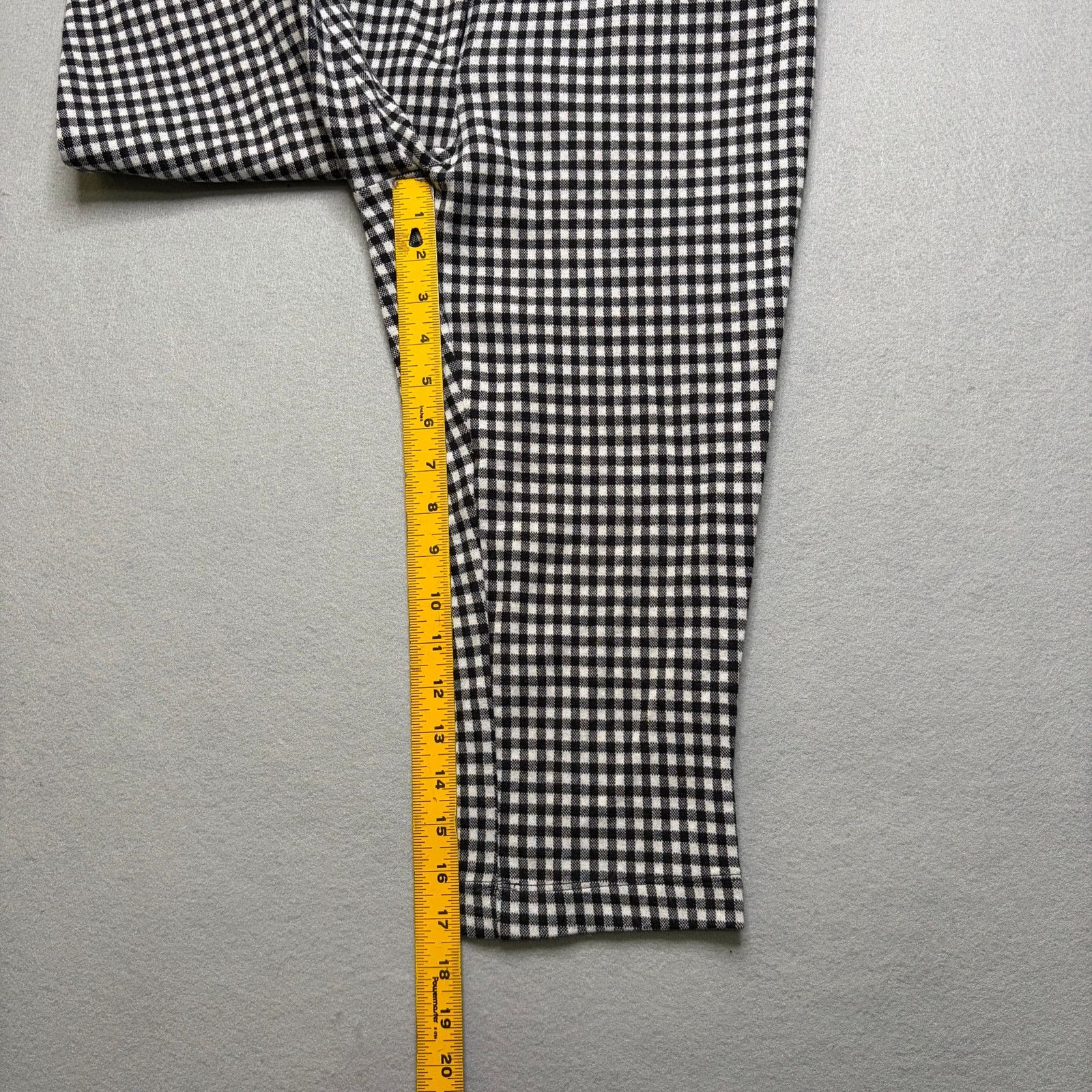 Anthropologie Anthropologie Women’s Black White Gingham Capri Pants 8 Size 30" / US 8 / IT 44 - 8 Thumbnail