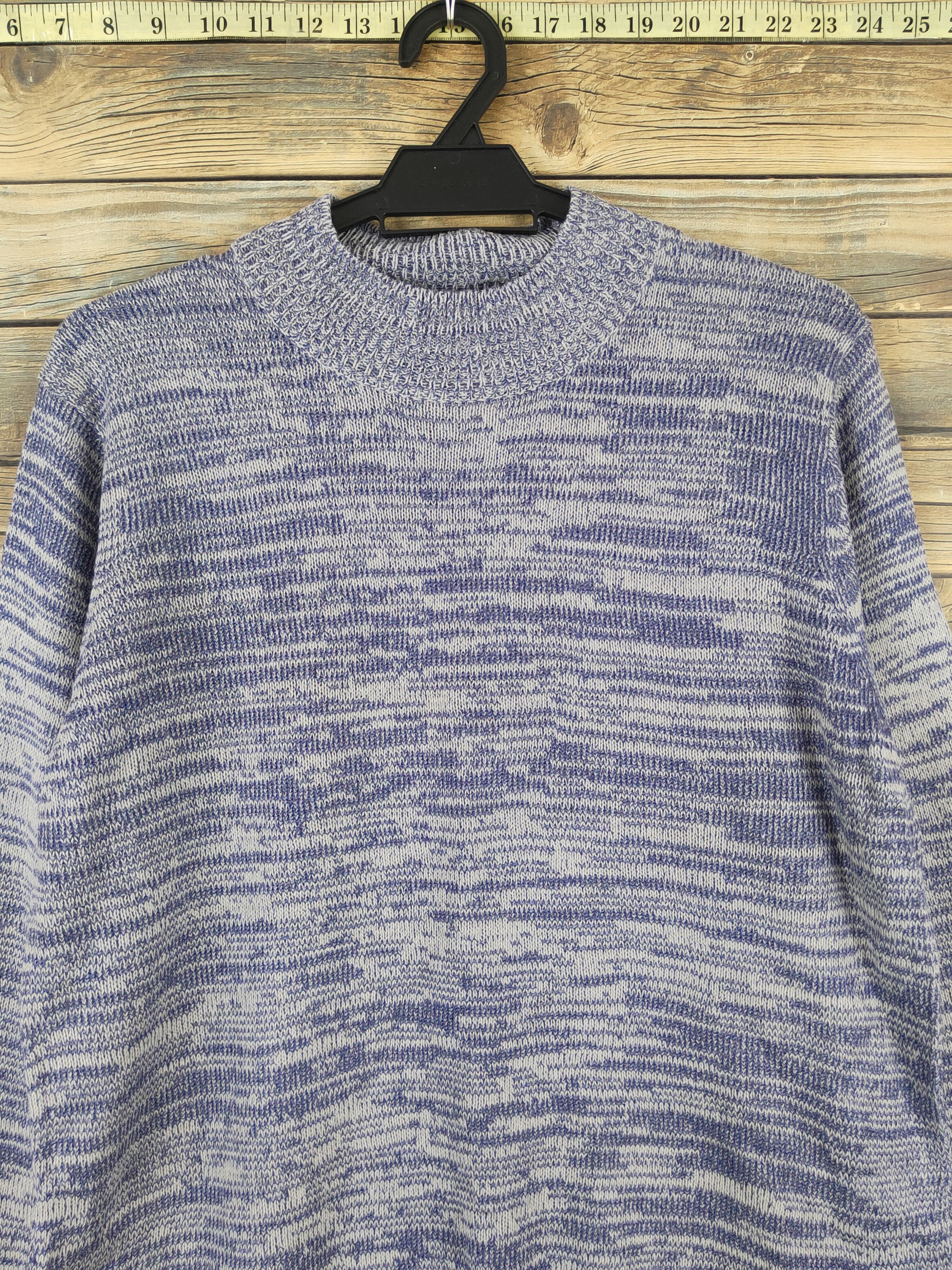 Japanese Brand Ventviolet Blue Gray Knitwear Sweatshirts #W1095 Size US M / EU 48-50 / 2 - 2 Thumbnail
