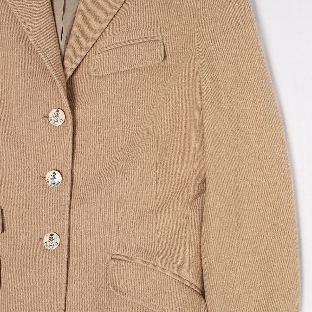 Ralph Lauren Ralph Lauren Beige Cotton Blazer Jacket Elbow Patch Size M / US 6-8 / IT 42-44 - 4 Thumbnail