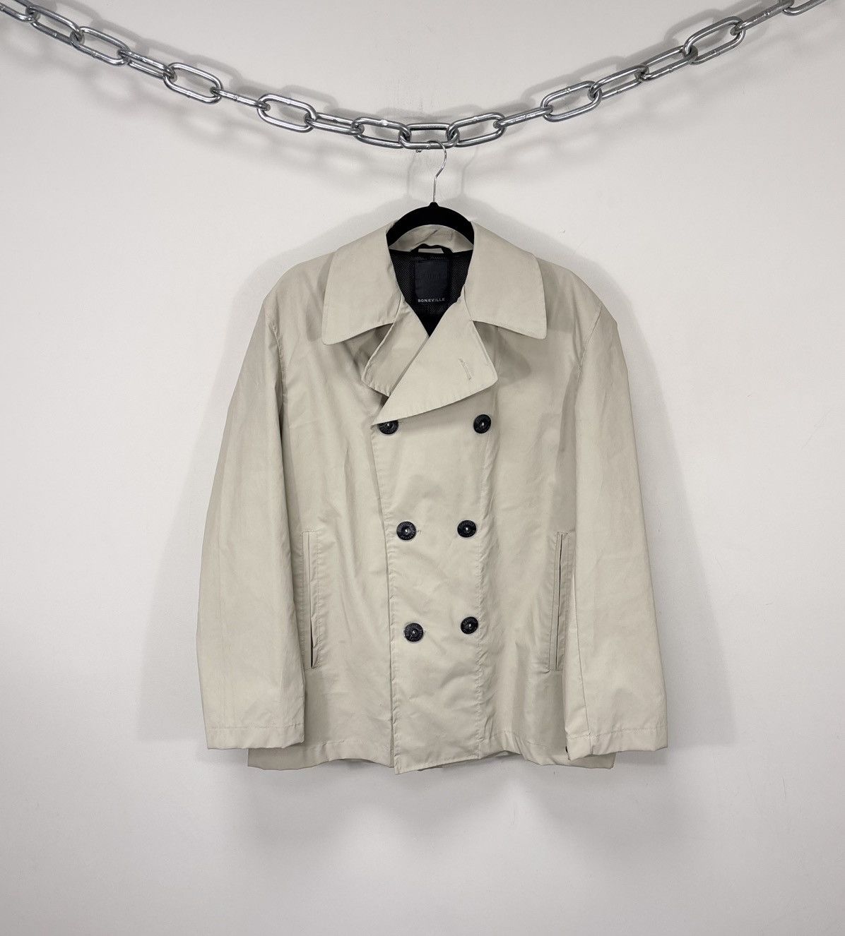 Boneville Vintage Boneville Massimo Osti Tech Double Breasted Coat Size US M / EU 48-50 / 2 - 1 Thumbnail
