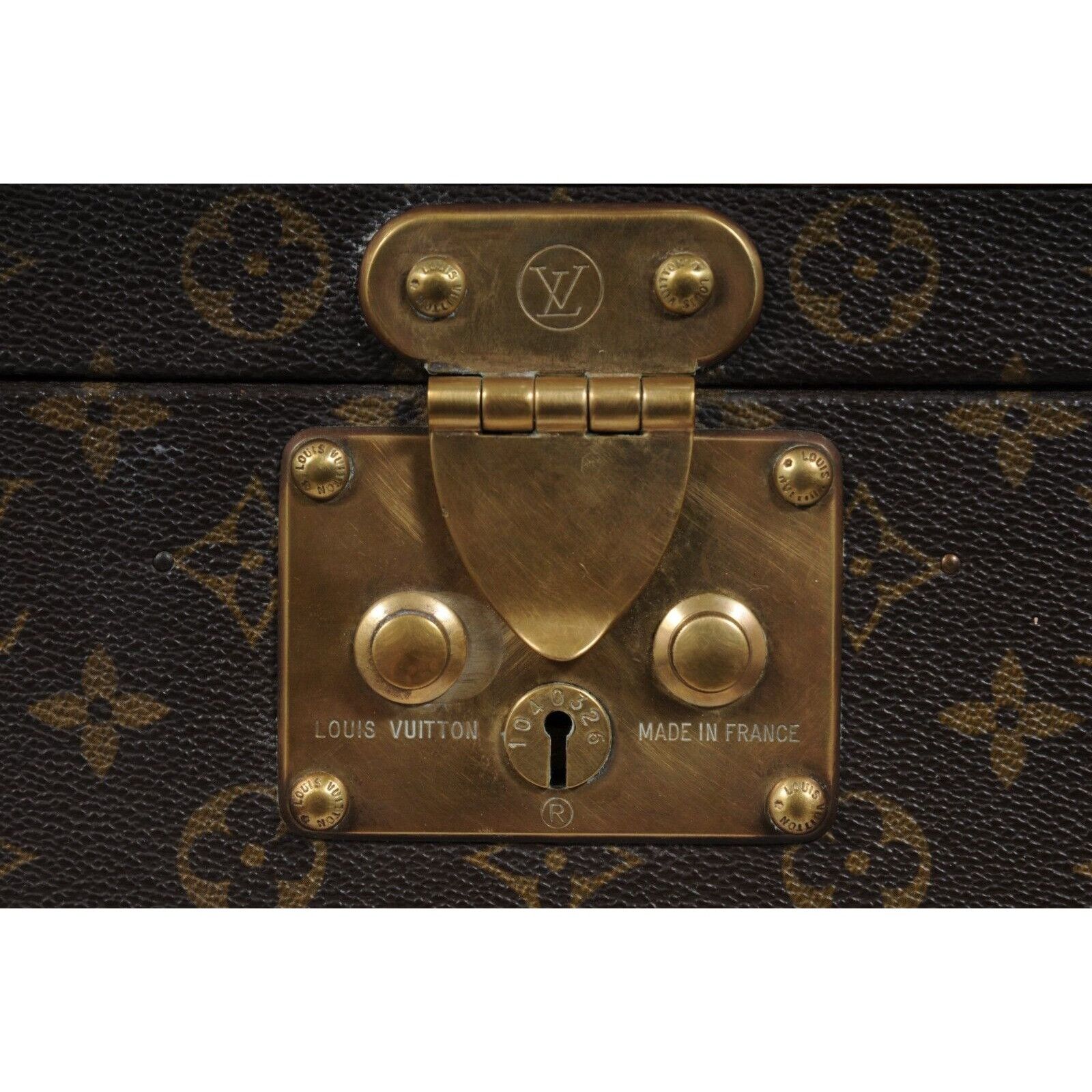 Louis Vuitton Boite Vanity Trunk Train Case Lv Logo Brown - 02483 Size ONE SIZE - 3 Thumbnail