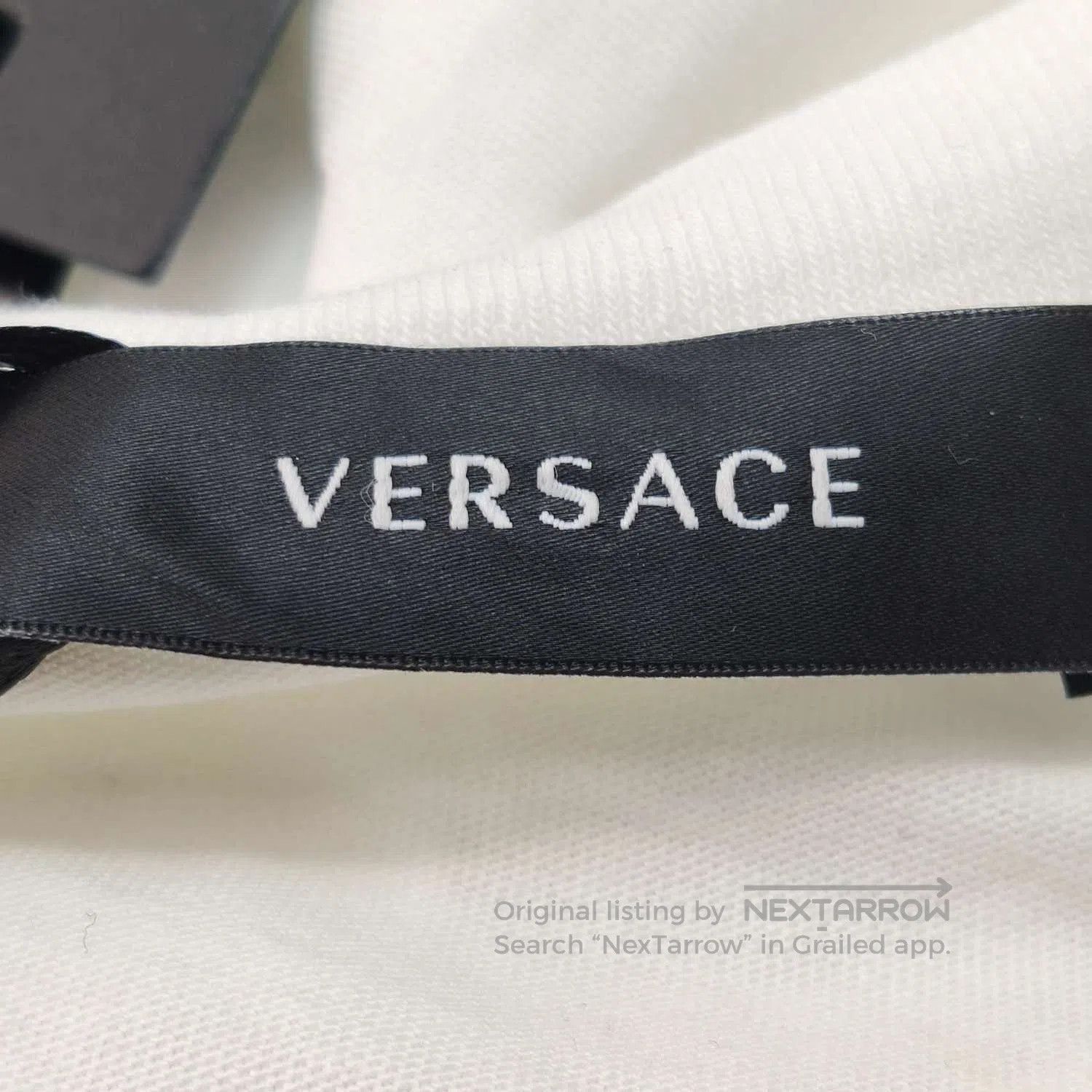 Versace Versace White Logo-Print Oversized T-Shirt. Size US XXL / EU 58 / 5 - 5 Thumbnail