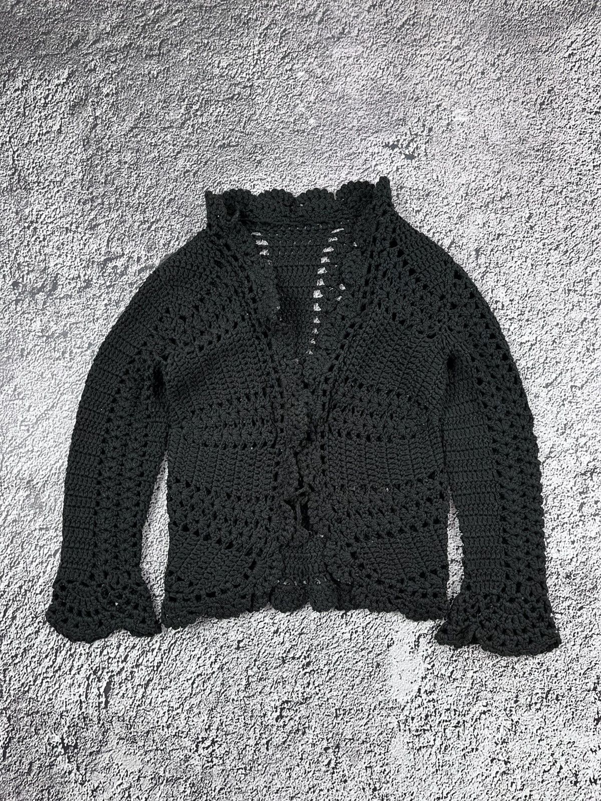 Japanese Brand VINTAGE 90S JAPAN KNIT MESH CARDIGAN AVANTGARDE Size M / US 6-8 / IT 42-44 - 1 Thumbnail