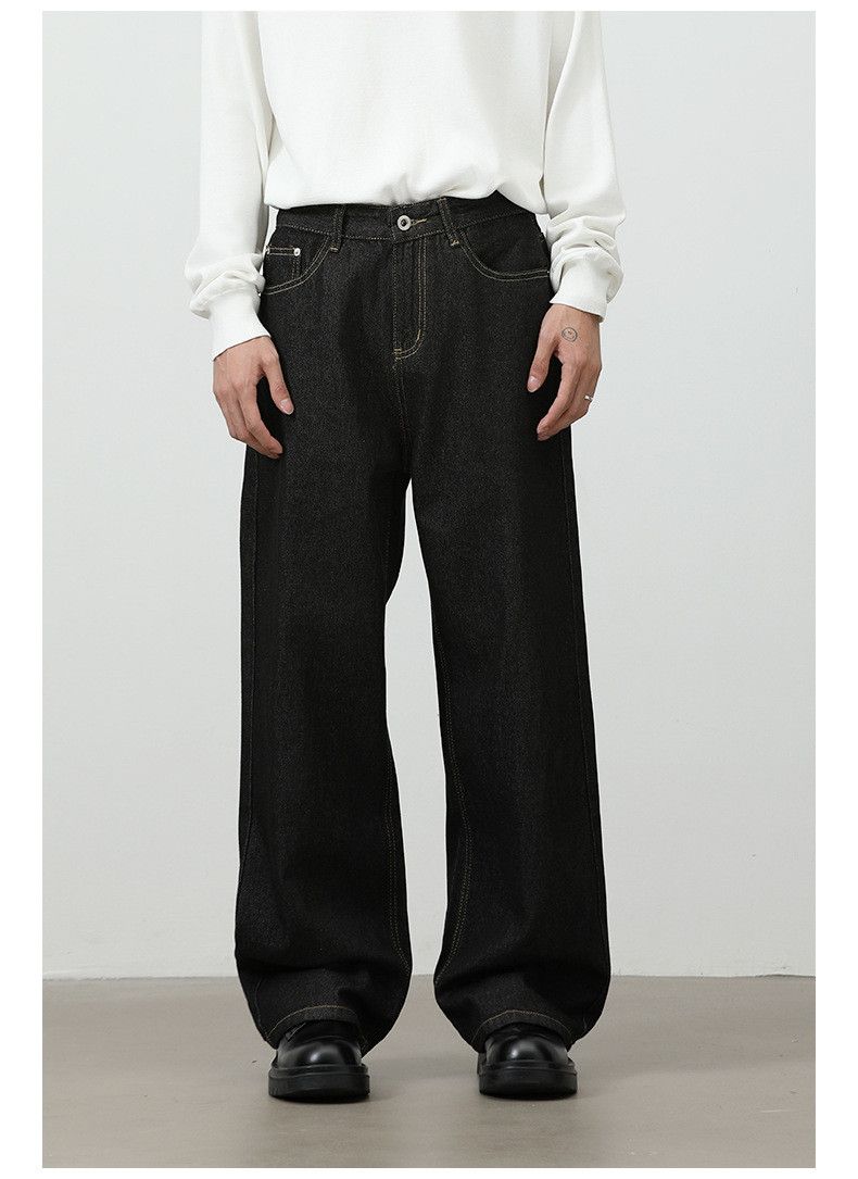 Japanese Brand American retro men's loose casual straight wide-leg jeans Size US 32 / EU 48 - 1 Thumbnail