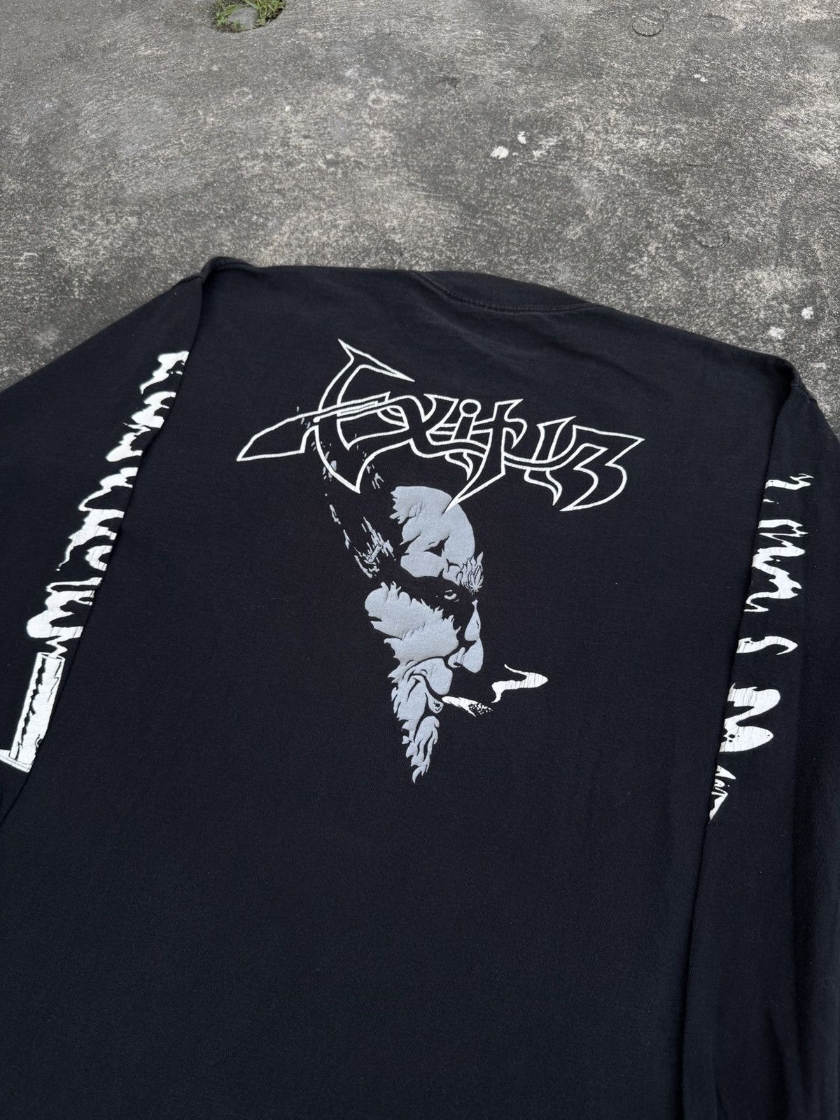 Band Tees × Vintage Vintage Exit13 Just a few more hits longsleeve Size US XL / EU 56 / 4 - 4 Thumbnail
