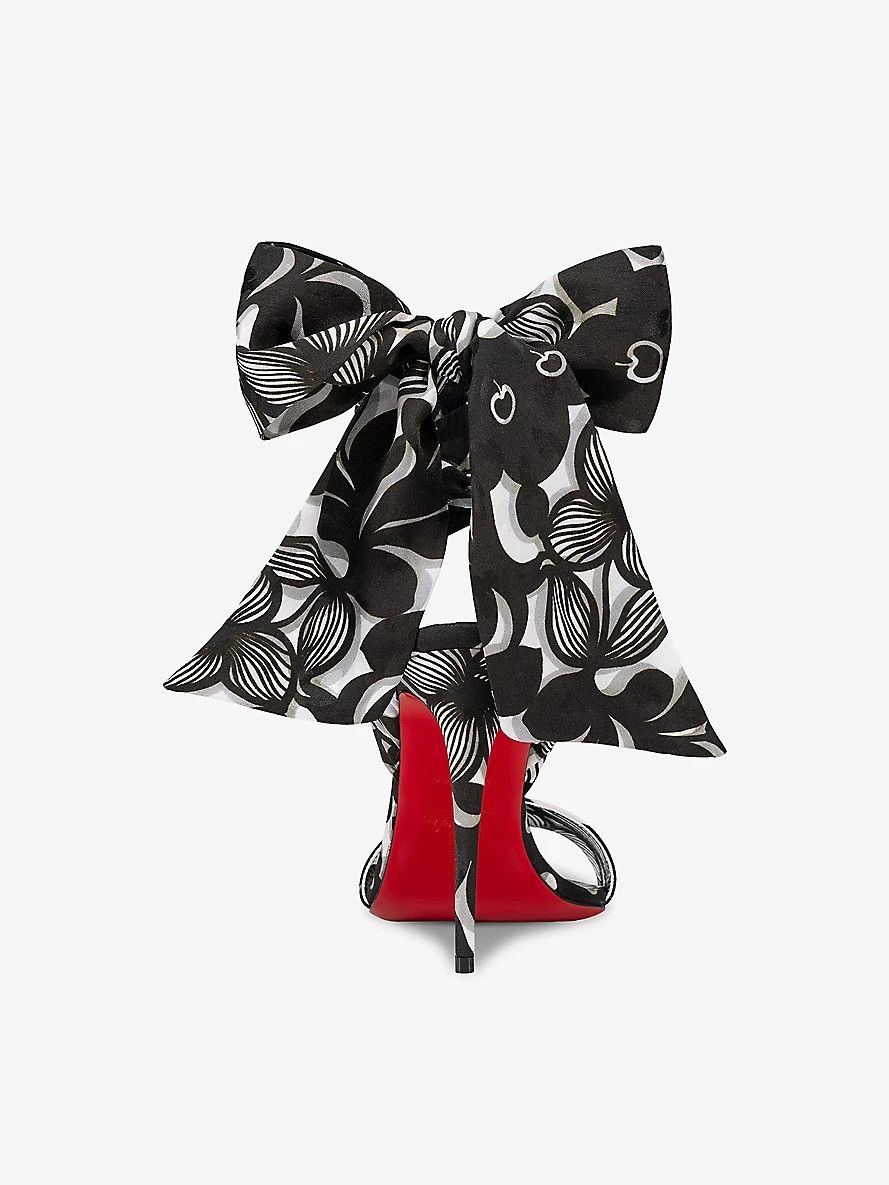 Christian Louboutin oc11z0525 Sandale Du Dessert 100 Jacq in Black Size US 7 / IT 37 - 3 Thumbnail