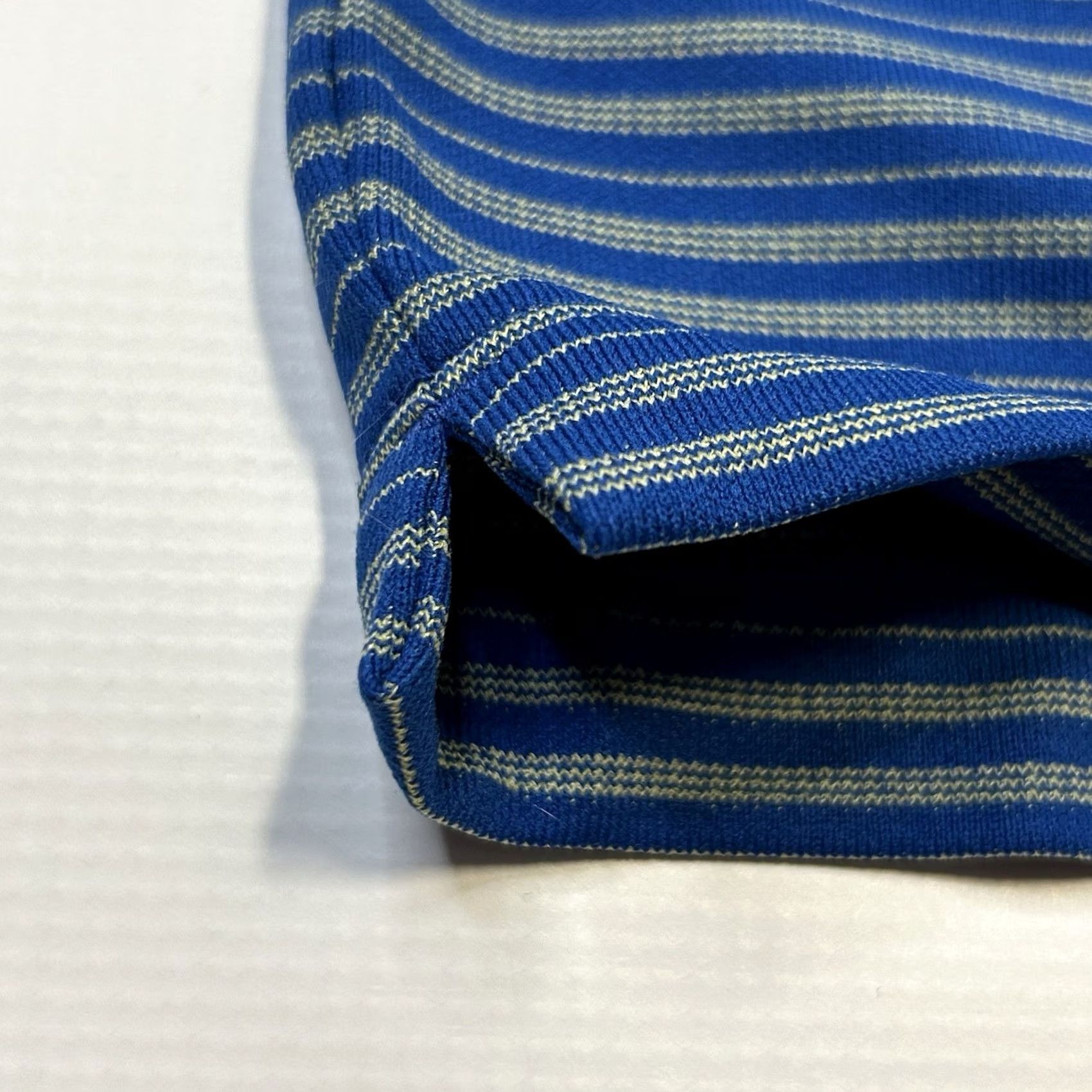 Nike VINTAGE Nike Golf Polo Shirt Dri Fit UV Protective Mens XL Blue White Striped Breathable Size US XL / EU 56 / 4 - 5 Thumbnail