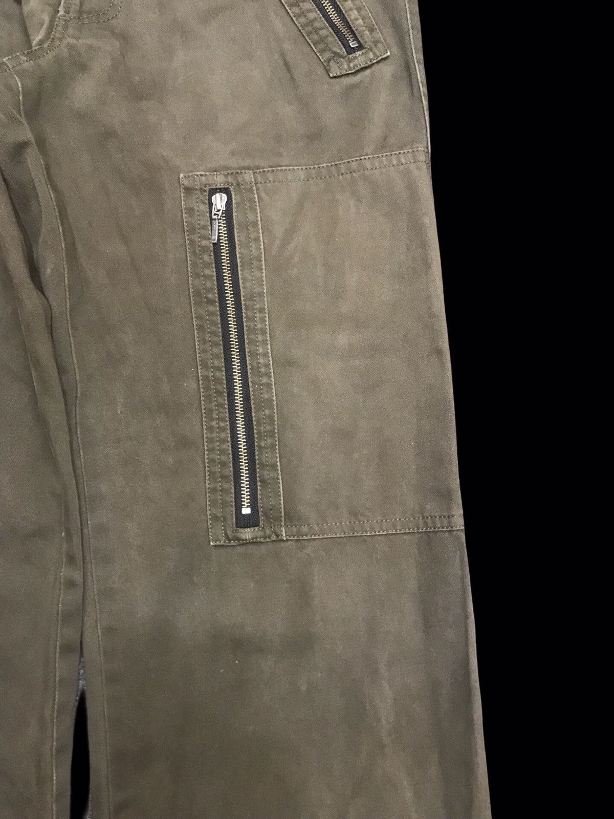 Japanese Brand 💥BAGGY💥ARCHIVAL SHELLAC MULTIPOCKETS ZIPPER PANT F426 Size US 34 / EU 50 - 6 Thumbnail