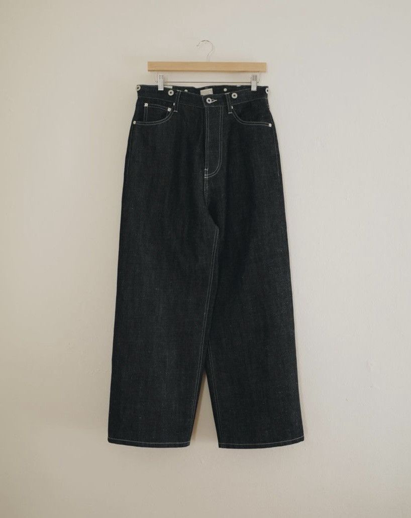 image of Vuja De Repaired Rags/slowboat Wide Cut Raw Denim “Indigo” in Blue Denim, Men's (Size 31)