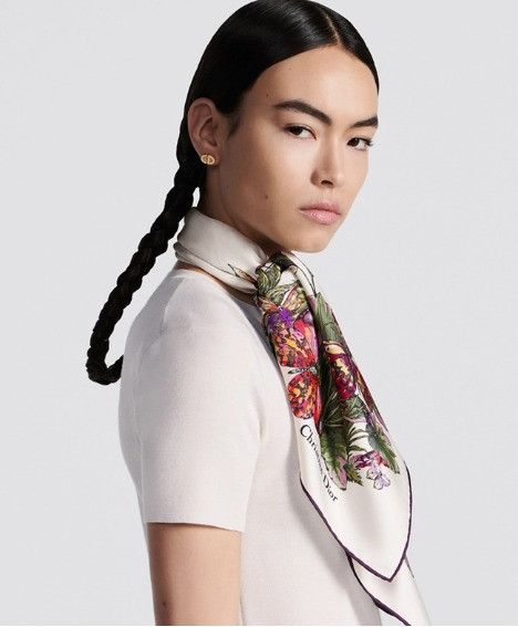 Dior o1w1db11024 Size: OS / Mexico Millefiori Square Scarf Size ONE SIZE - 6 Thumbnail