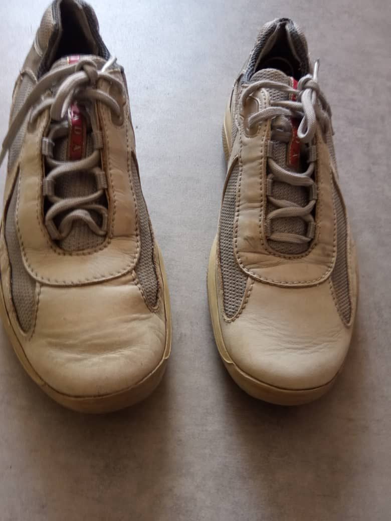 Prada PRADA America's Cup Cream sneakers Vibram sole 10.5 Size US 10 / EU 43 - 3 Thumbnail