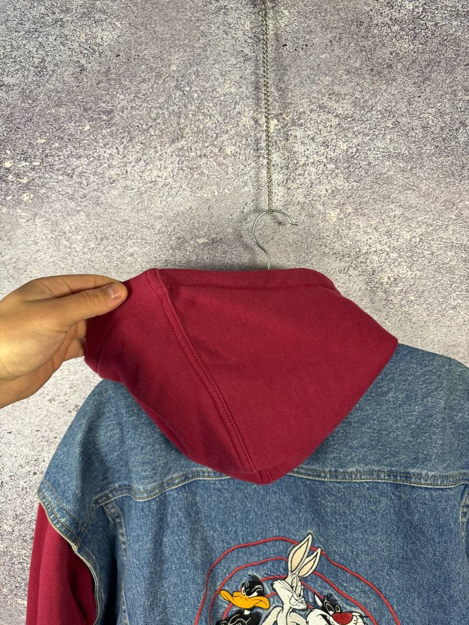 Vintage × Warner Bros ALL FOLKS LOONELY TUNES 1995 WB Hoodie Vest Jacket Denim XL Size US XL / EU 56 / 4 - 22 Thumbnail