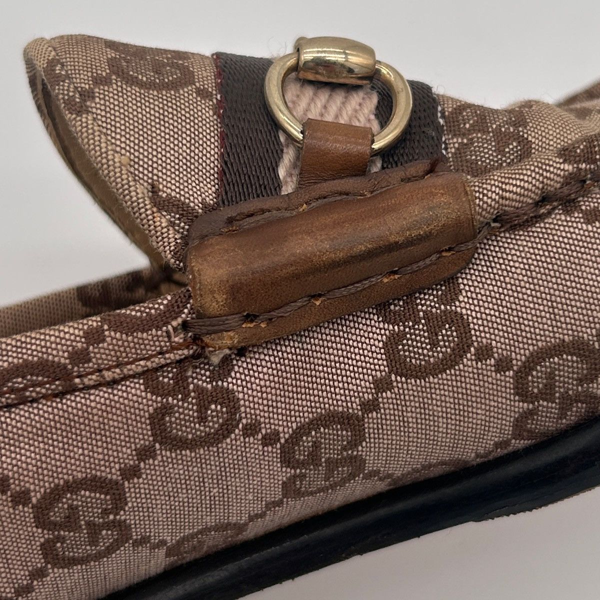 Gucci Vintage Beige Gucci Horsebit Loafers (US 5) Size US 5 / IT 35 - 12 Thumbnail