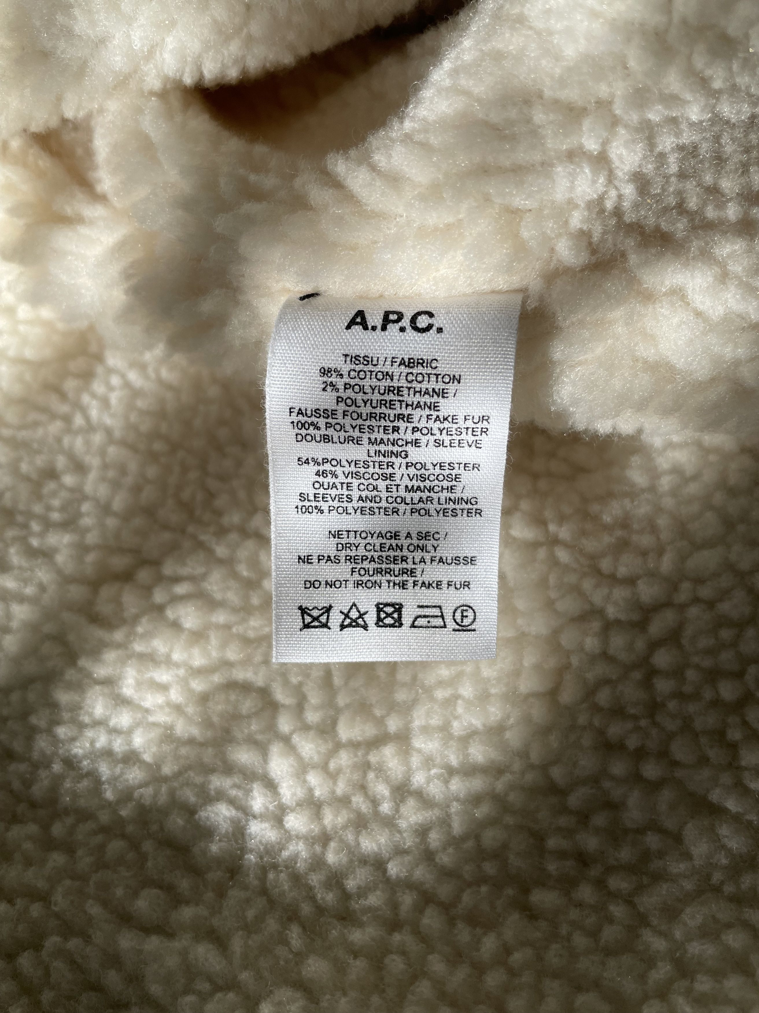 A.P.C. Axel Faux Shearling Denim Jacket Size US M / EU 48-50 / 2 - 6 Thumbnail
