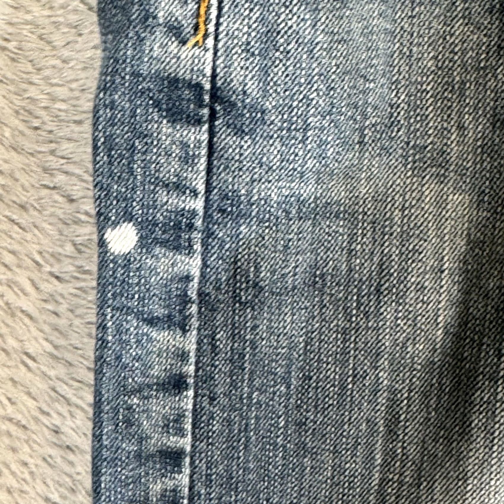 Levi's Levi's 505 Jeans Mens 36x32 Blue Medium Wash Denim Baggy Fit Whiskered Straight Jeans Mens Regular Blue Size US 36 / EU 52 - 3 Thumbnail