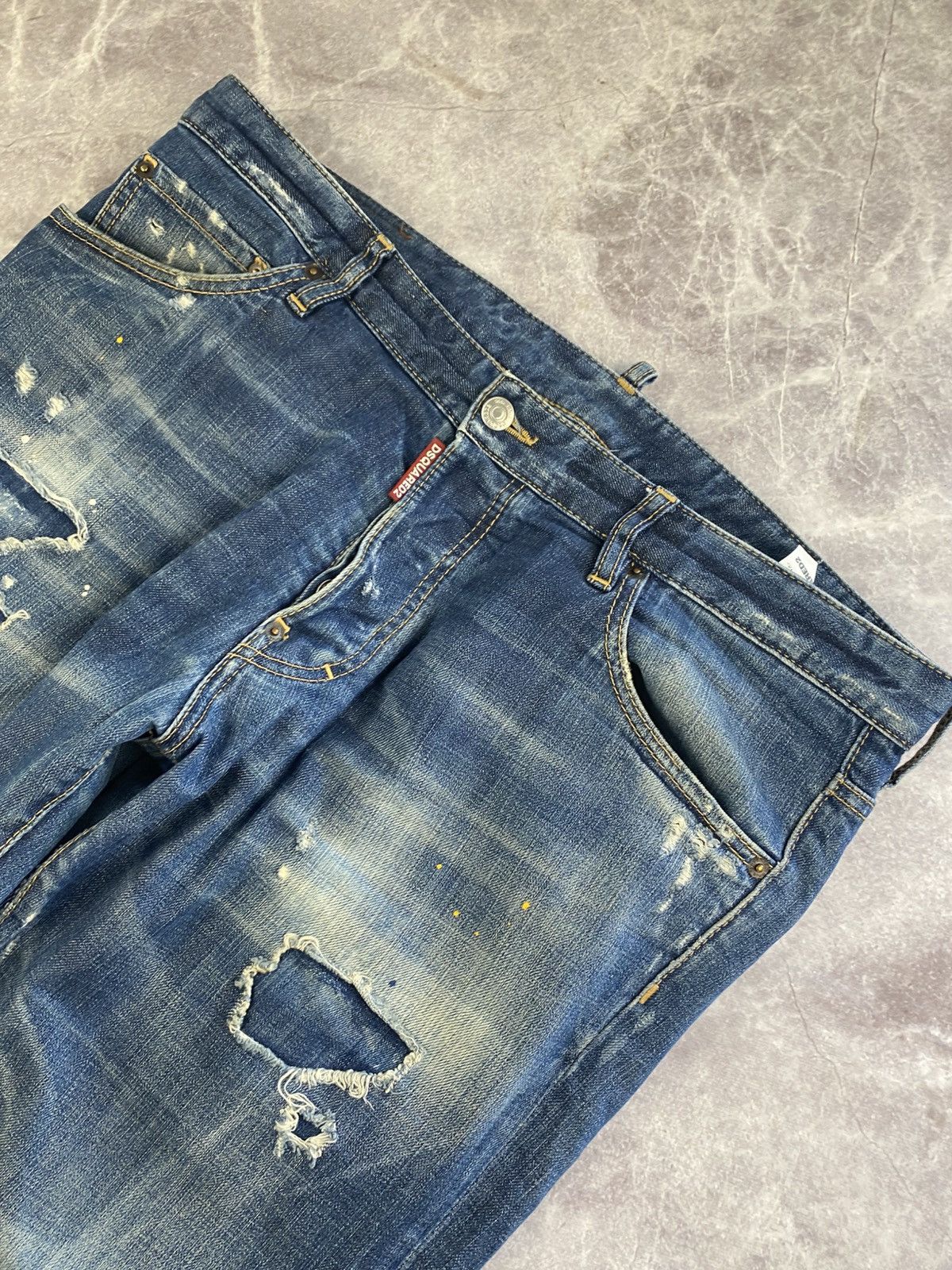 Dsquared2 Dsquared2 Distressed Painted Cool Guy Jeans Size: 52 Size US 36 / EU 52 - 4 Thumbnail