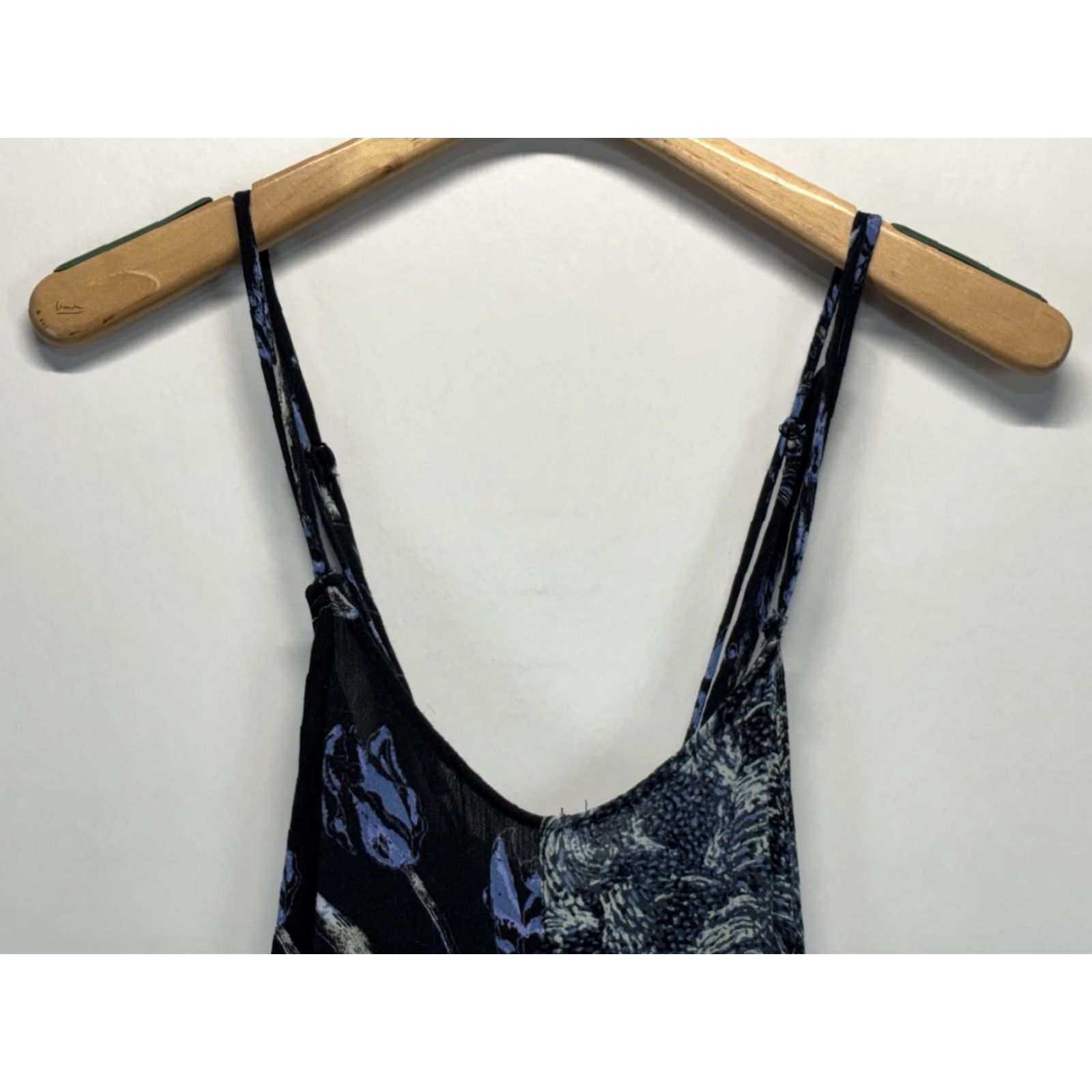 Free People Free People Romper Women Medium Blue Mixed Print Boho Hippie V-Neck Sleeveless Pull-On Rayon Size 32" / US 10 / IT 46 - 2 Thumbnail