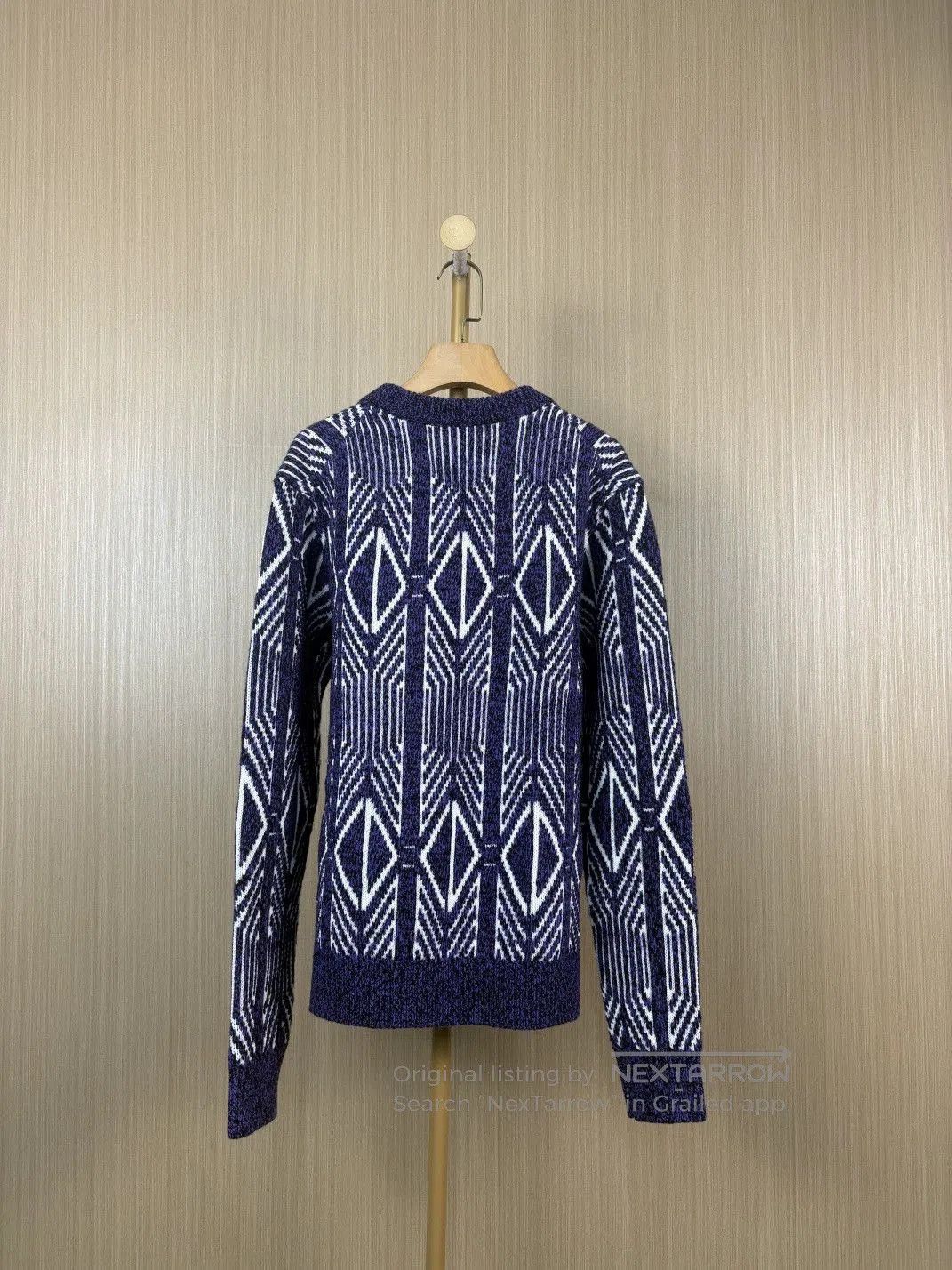 Dior dior purple diamond patterned crewneck sweater. Size US M / EU 48-50 / 2 - 2 Thumbnail