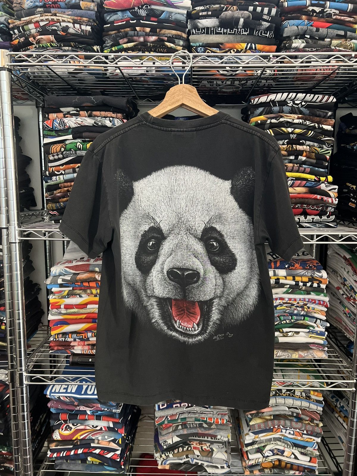 Habitat 90s Panda Bear Nature Animal Rock Chang Tee Size US M / EU 48-50 / 2 - 2 Thumbnail