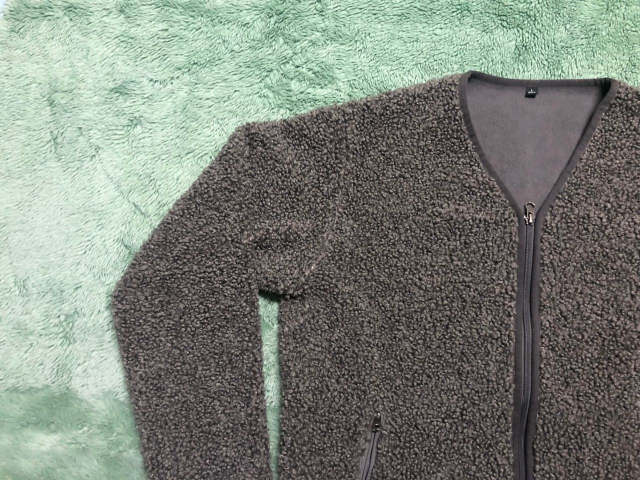 Uniqlo JAPANESE BRAND UNIQLO SHERPA FLEECE ZIPPER JACKET NO COLLAR Size US L / EU 52-54 / 3 - 6 Thumbnail