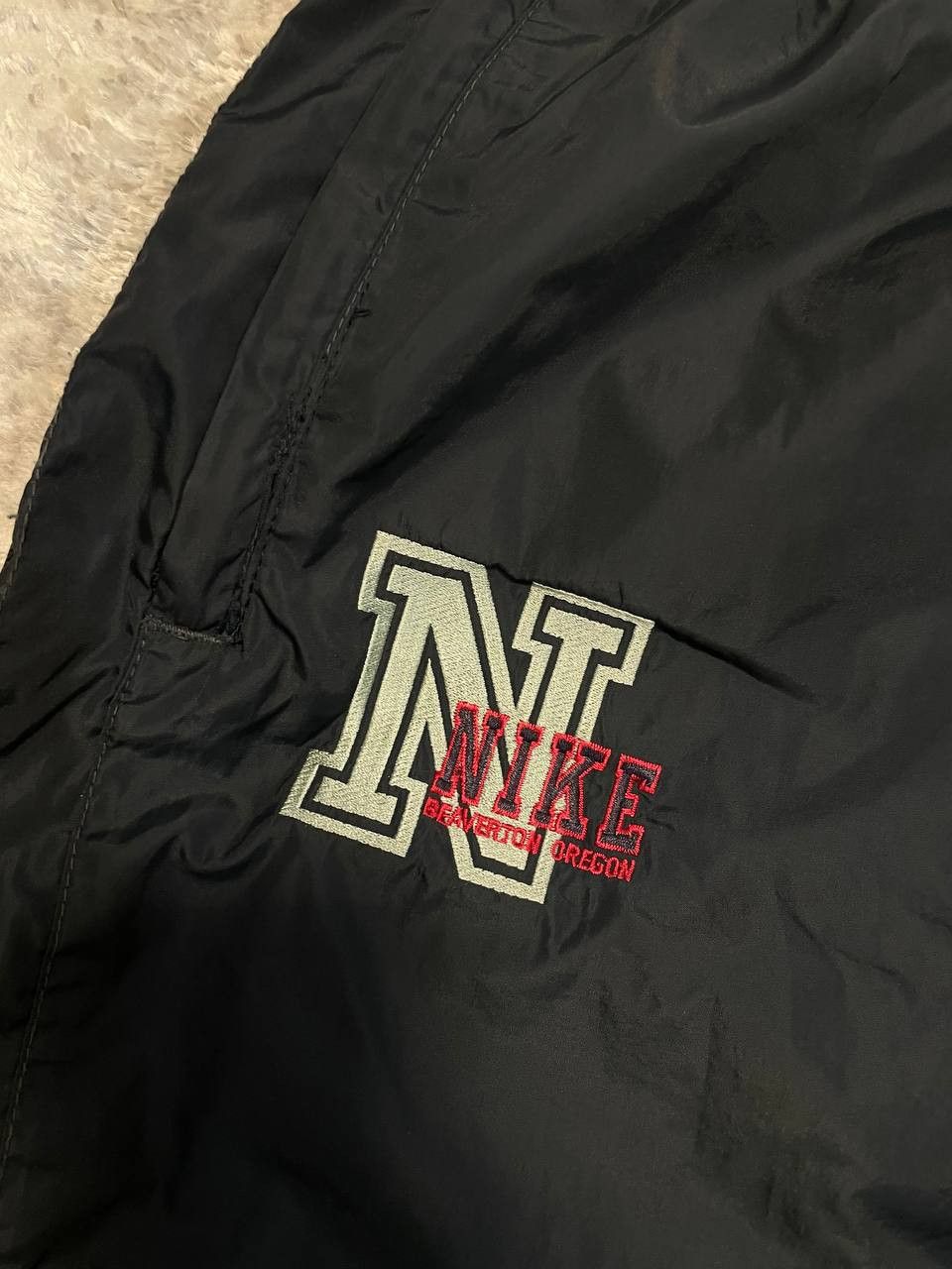 Nike Vintage 80s Nike Nylon Sweatpants, Size L Size US 33 - 3 Thumbnail