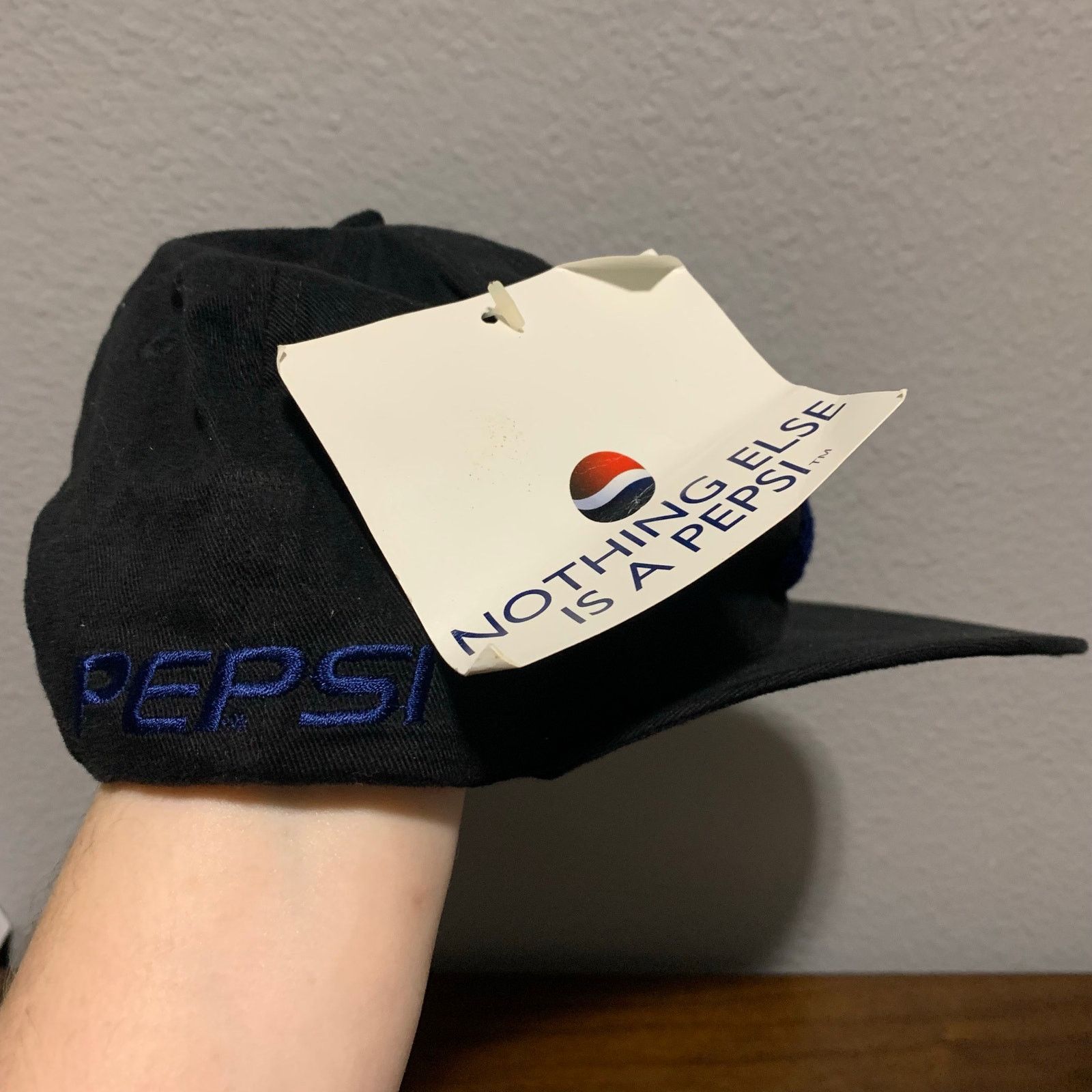Pepsi PEPSI Vintage Y2K Logo Fuzzy Patch SnapBack Baseball Hat Size ONE SIZE - 2 Thumbnail
