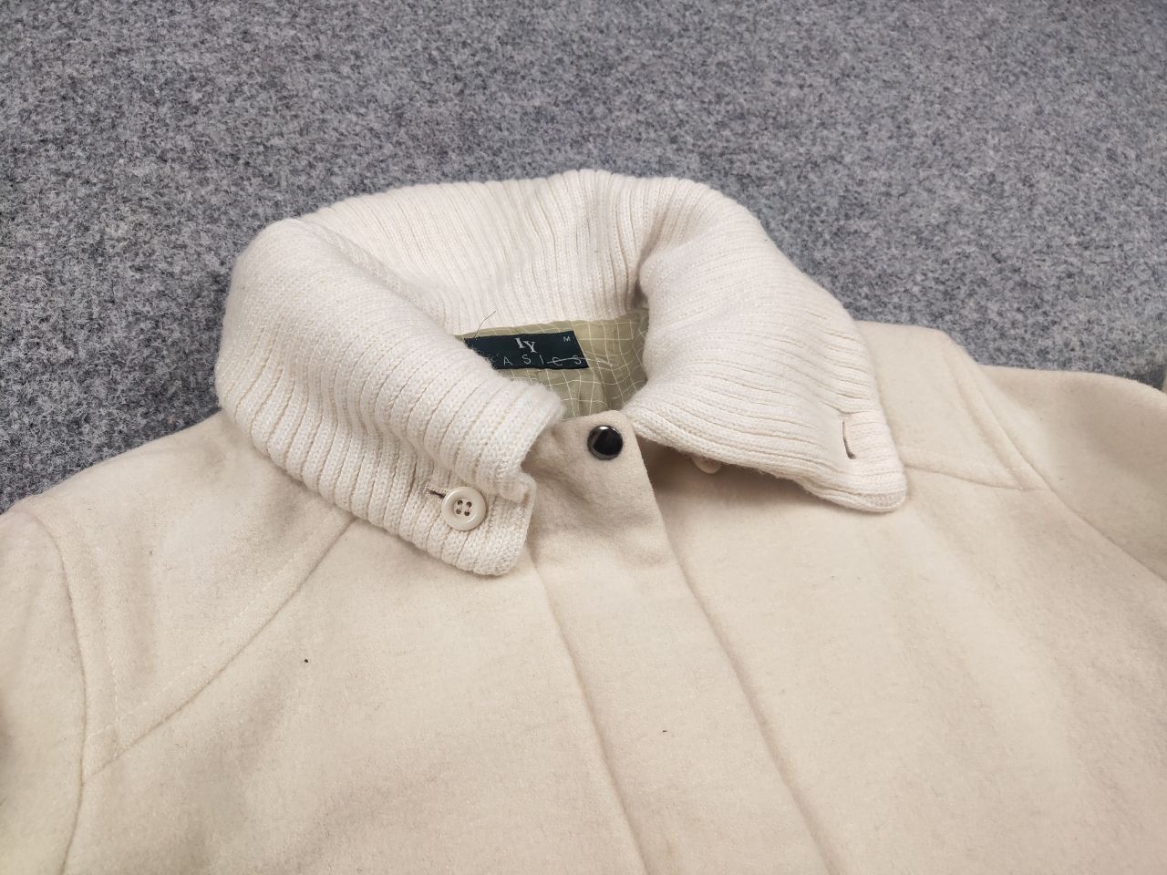 Japanese Brand Vtg 90's IY Basics by Issey Miyake Japan Wool Coat Jacket Size M / US 6-8 / IT 42-44 - 13 Thumbnail