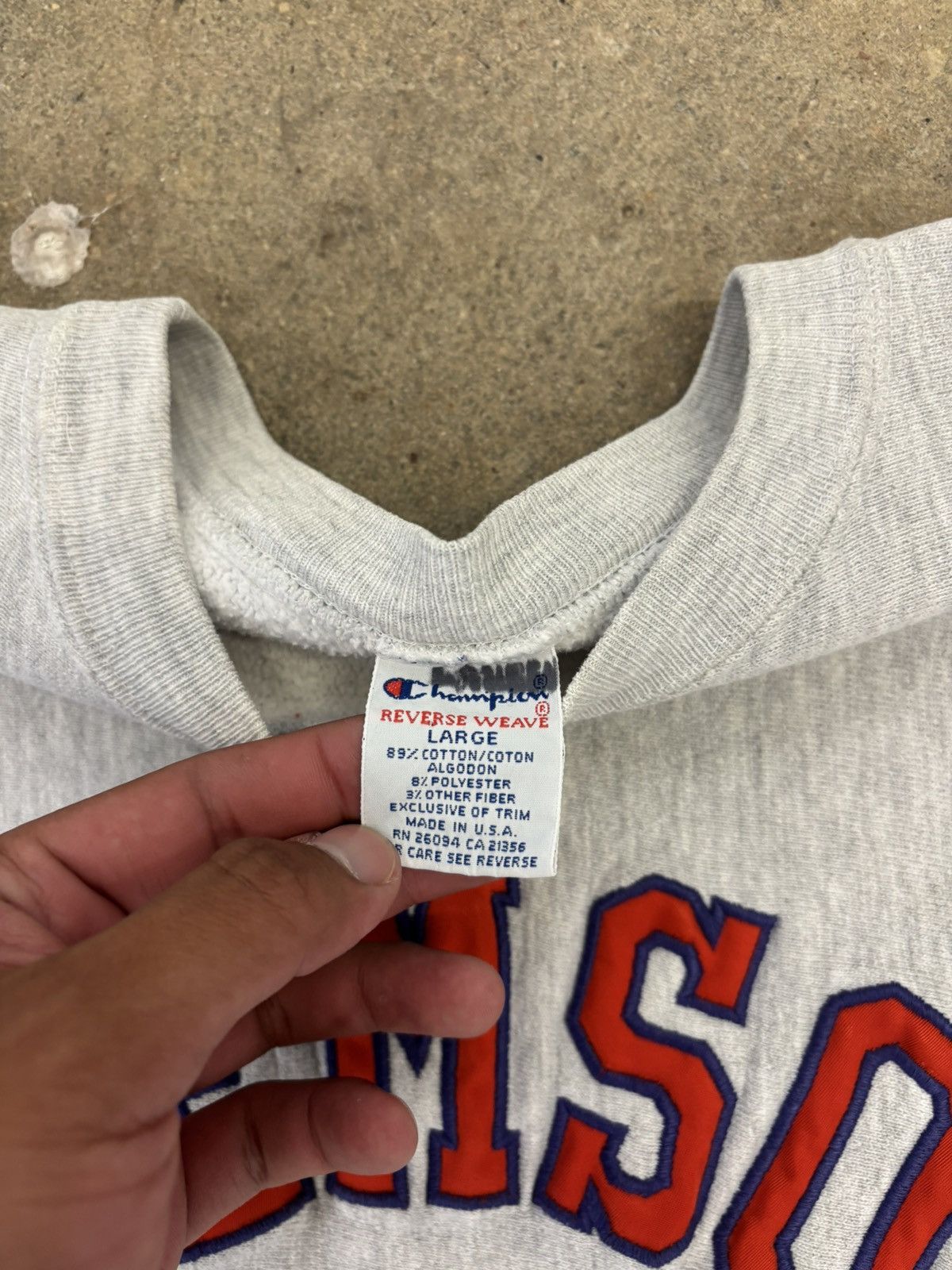 Champion Vintage 90’s Champion Reverse Weave Clemson Sweatshirt Size US L / EU 52-54 / 3 - 4 Thumbnail