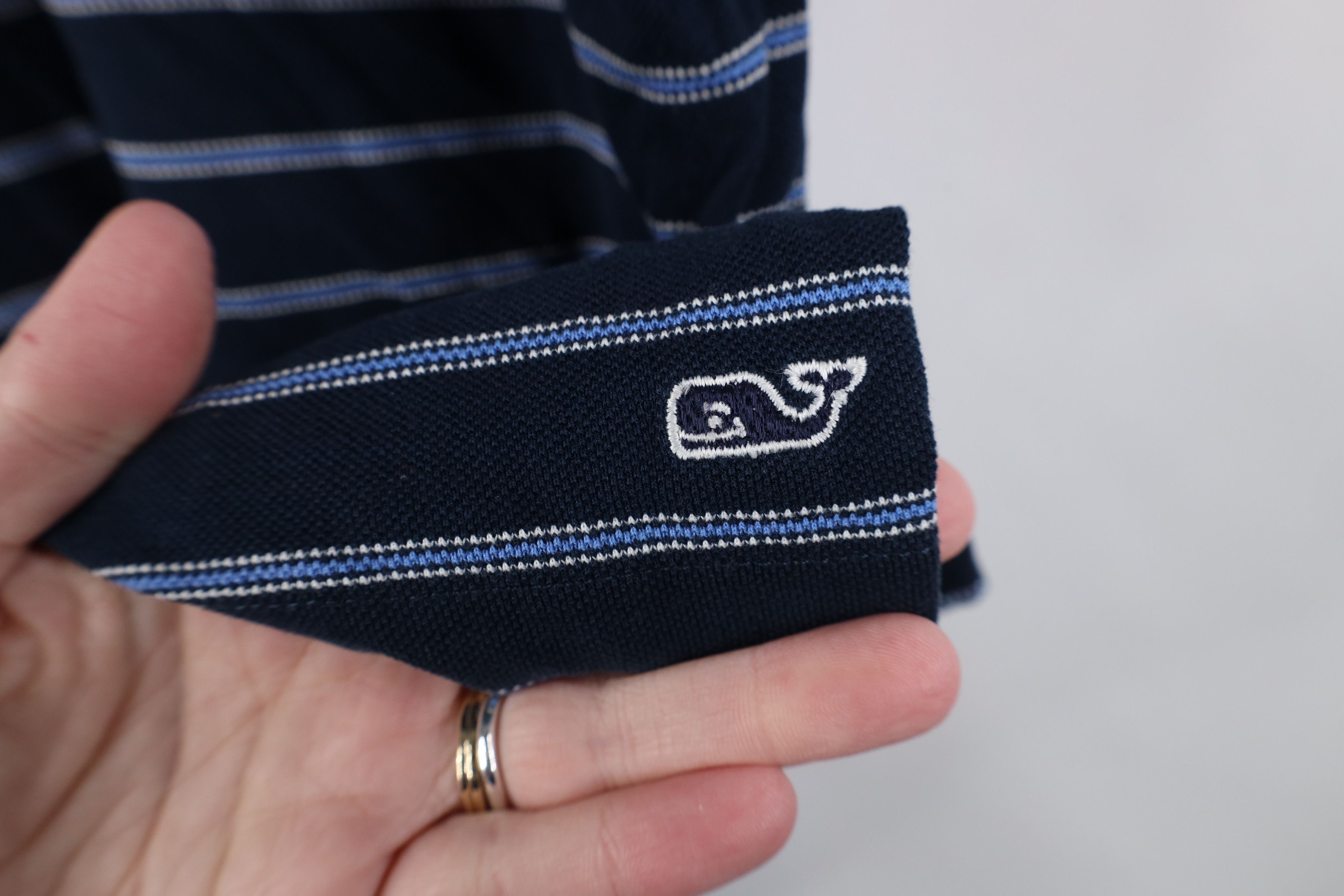 Vineyard Vines Vineyard Vines Knit Collared Golf Polo Shirt Navy Blue Size US L / EU 52-54 / 3 - 4 Thumbnail