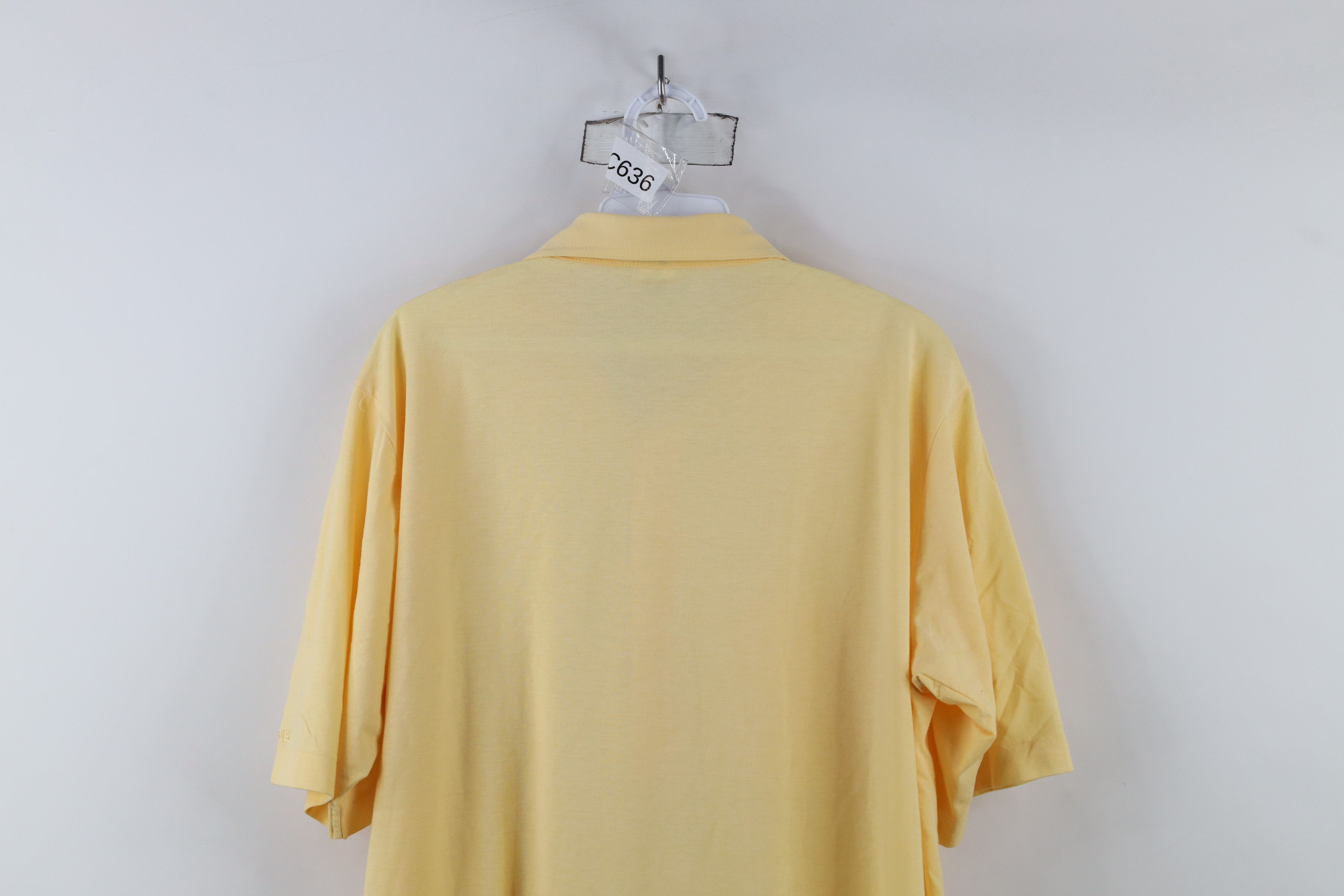 PING × Vintage Vintage 80s 90s Ping Golf Knit Golfing Polo Shirt Yellow Size US L / EU 52-54 / 3 - 10 Thumbnail