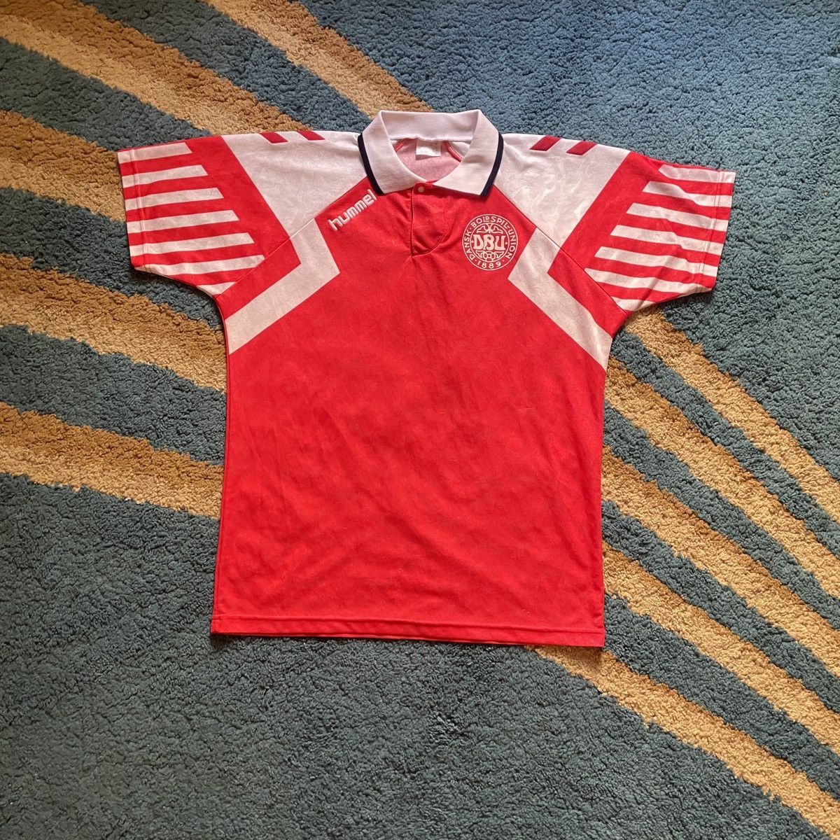 Vintage Denmark Historic shocking Run Jersey 1992 Size US XL / EU 56 / 4 - 1 Thumbnail