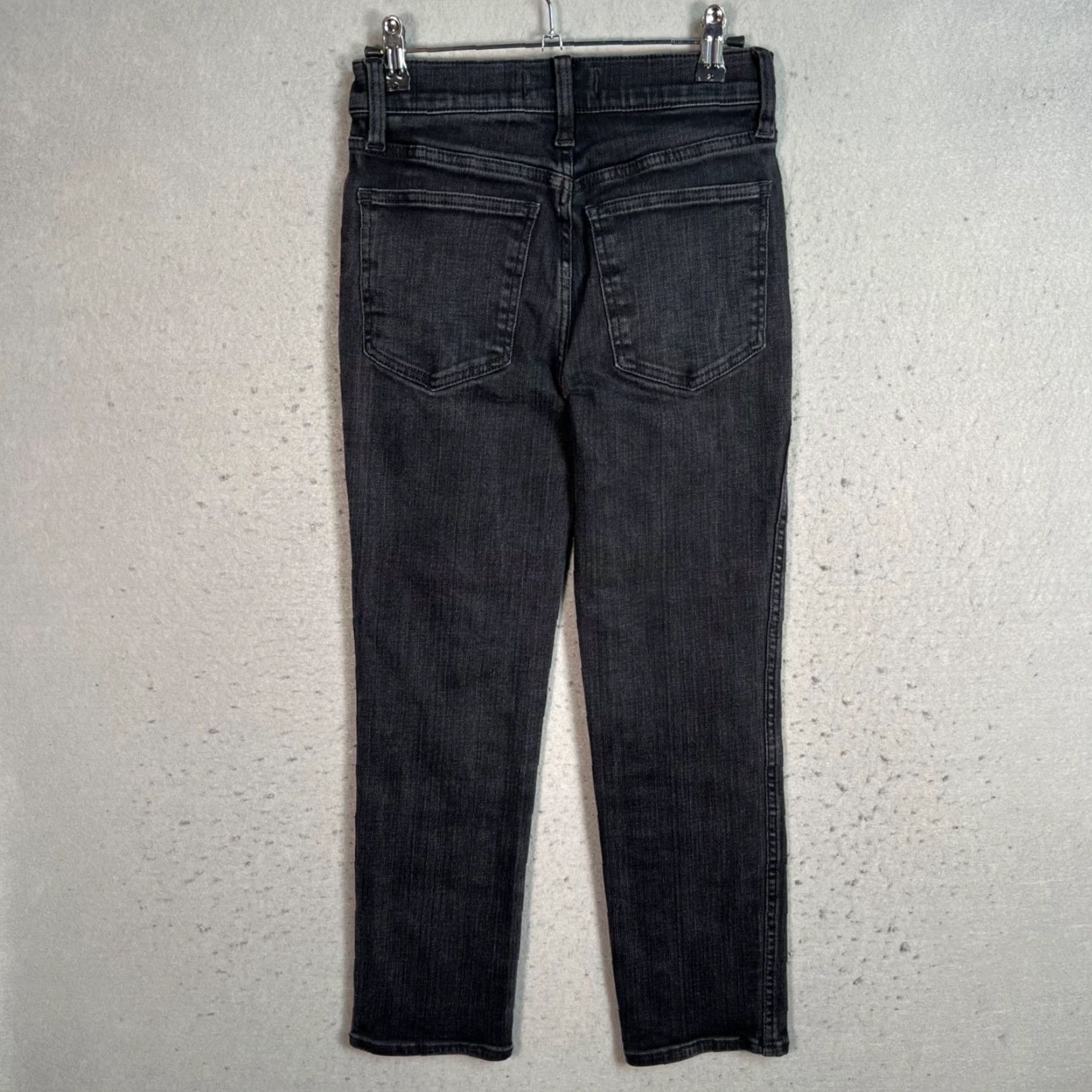 Madewell Madewell Womens Stovepipe Jeans Size 25 P Black Denim Cotton Blend Size 42" / US 20 - 2 Thumbnail