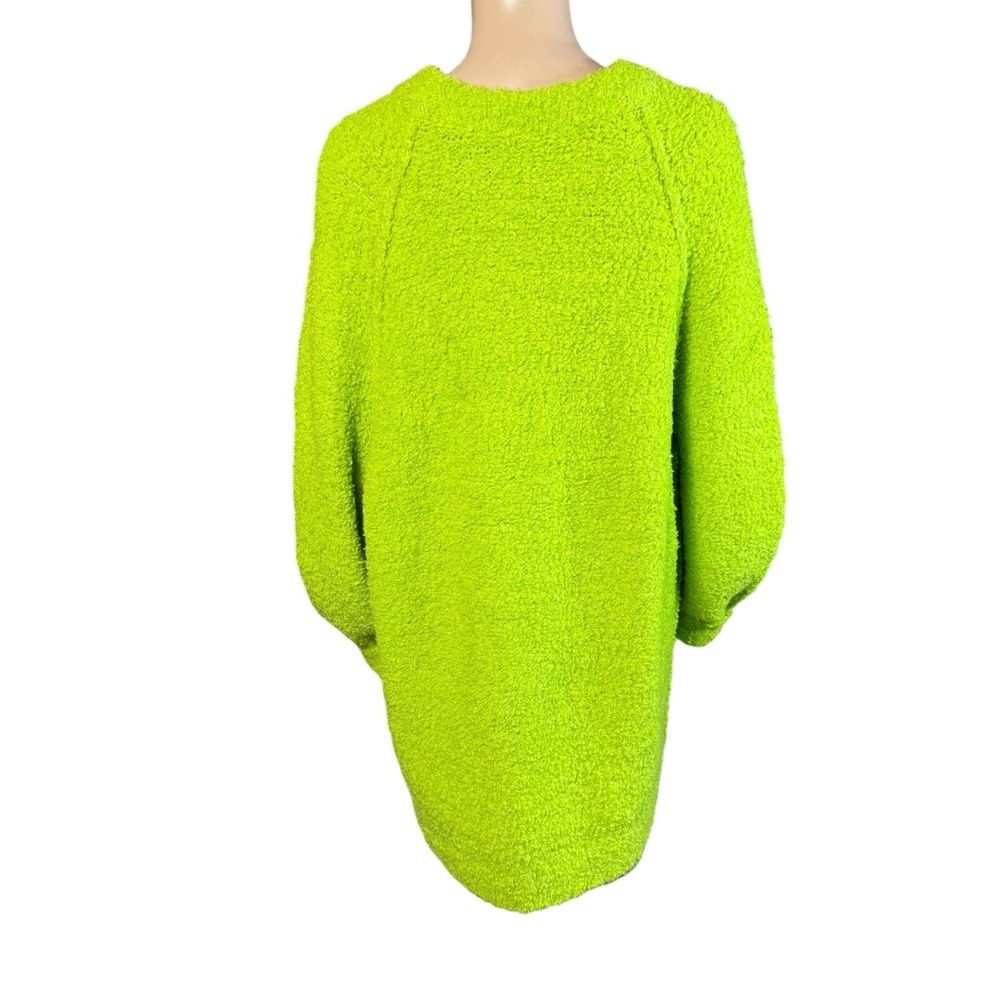 Free People New Free People Green Wool Blend Teddy Sweater Tunic Size M Size M / US 6-8 / IT 42-44 - 5 Thumbnail