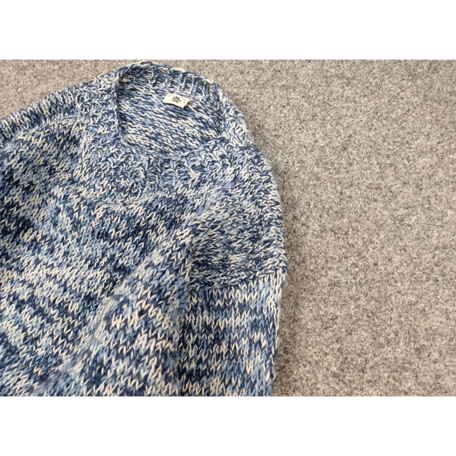 Vintage Pachamama Design Knit Wool Blue Pullover Sweater Size US L / EU 52-54 / 3 - 4 Thumbnail