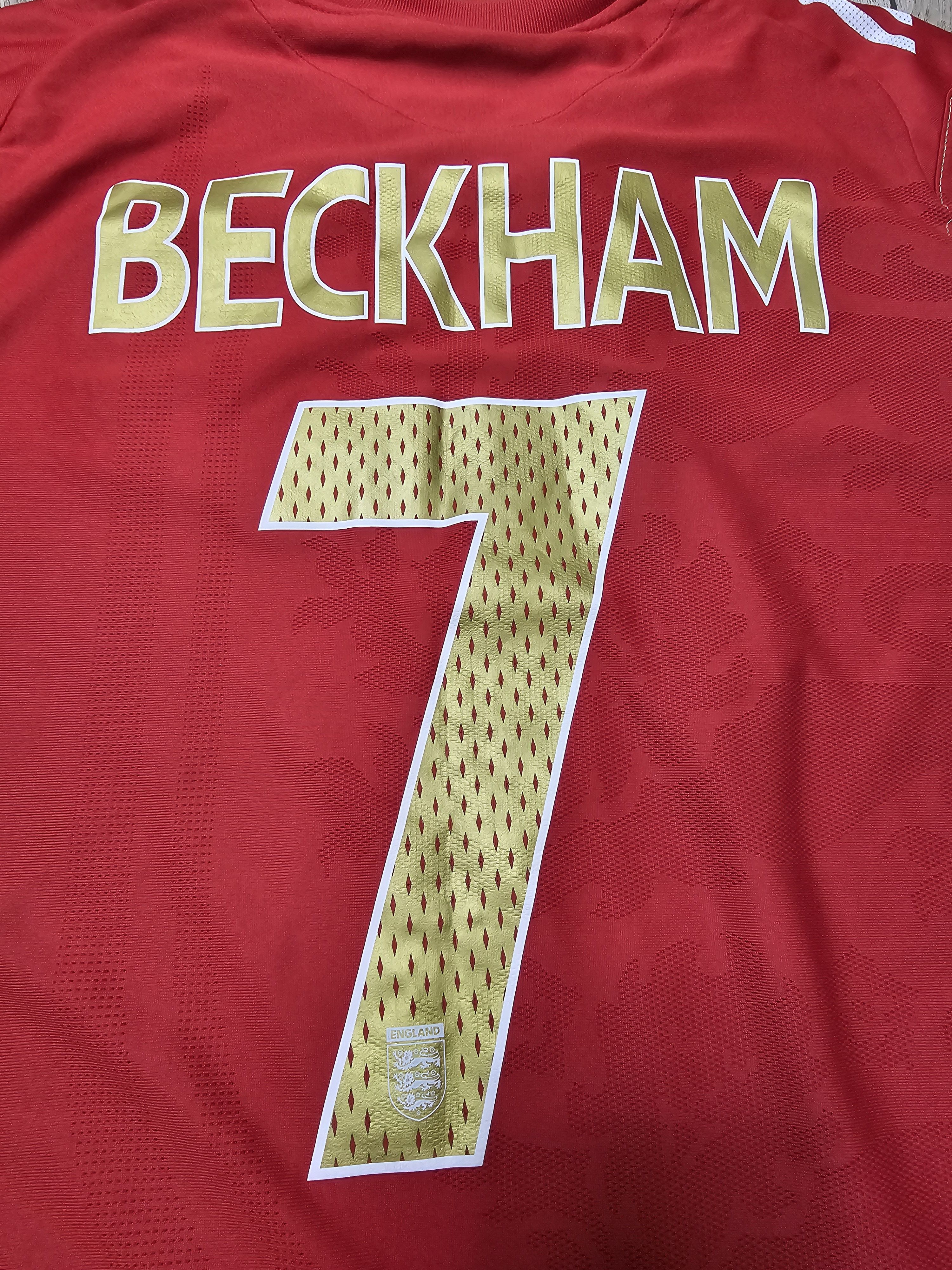 Vintage ENGLAND 2006 2008 AWAY BECKHAM FOOTBALL SHIRT SOCCER JERSEY Size US M / EU 48-50 / 2 - 4 Thumbnail