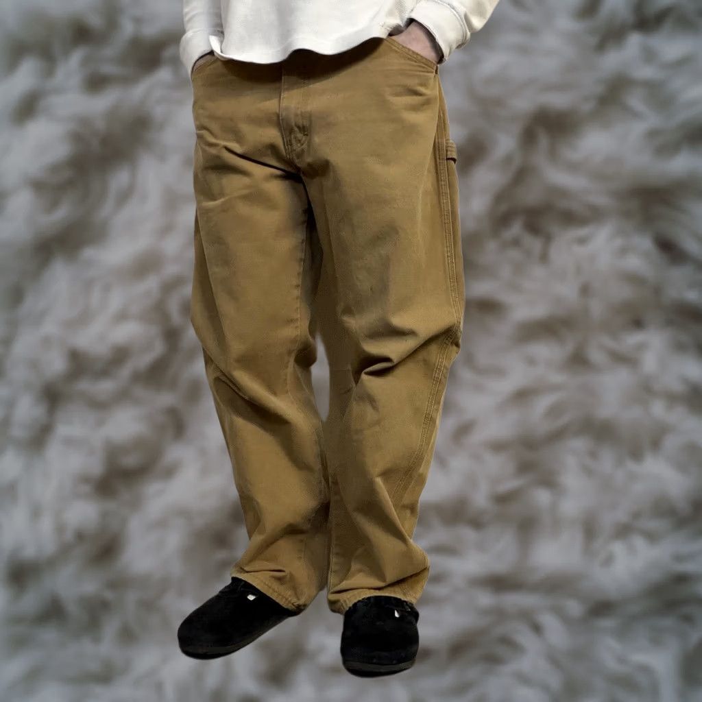 Dickies Y2K Dickies Carpenter Pants 36x30 Brown Canvas Relaxed Fit Workwear Utility Mens Pants Size US 36 / EU 52 - 1 Thumbnail