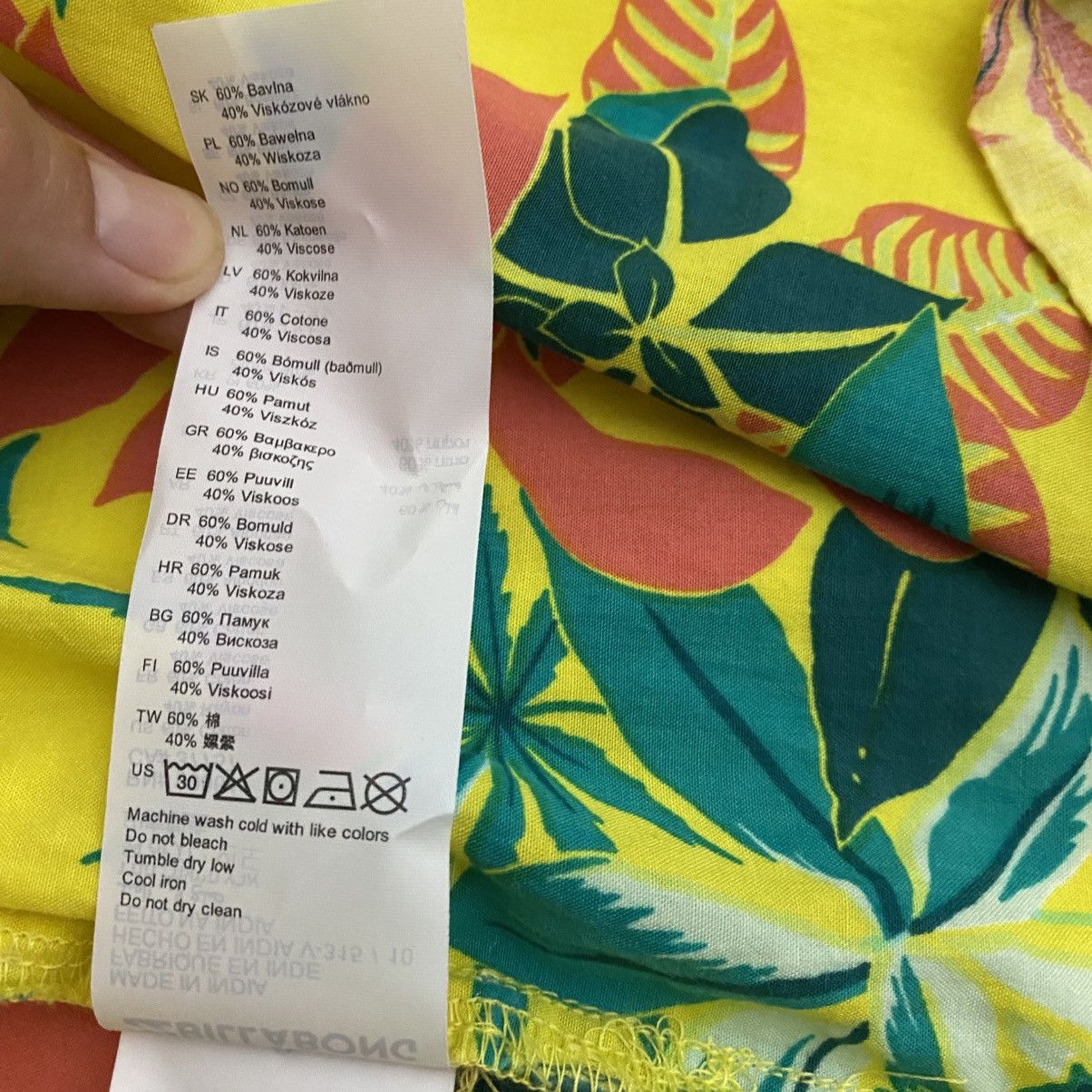 Billabong Billabong Hawaiian Shirt Mens Large Yellow Button Up Floral Size US L / EU 52-54 / 3 - 12 Thumbnail