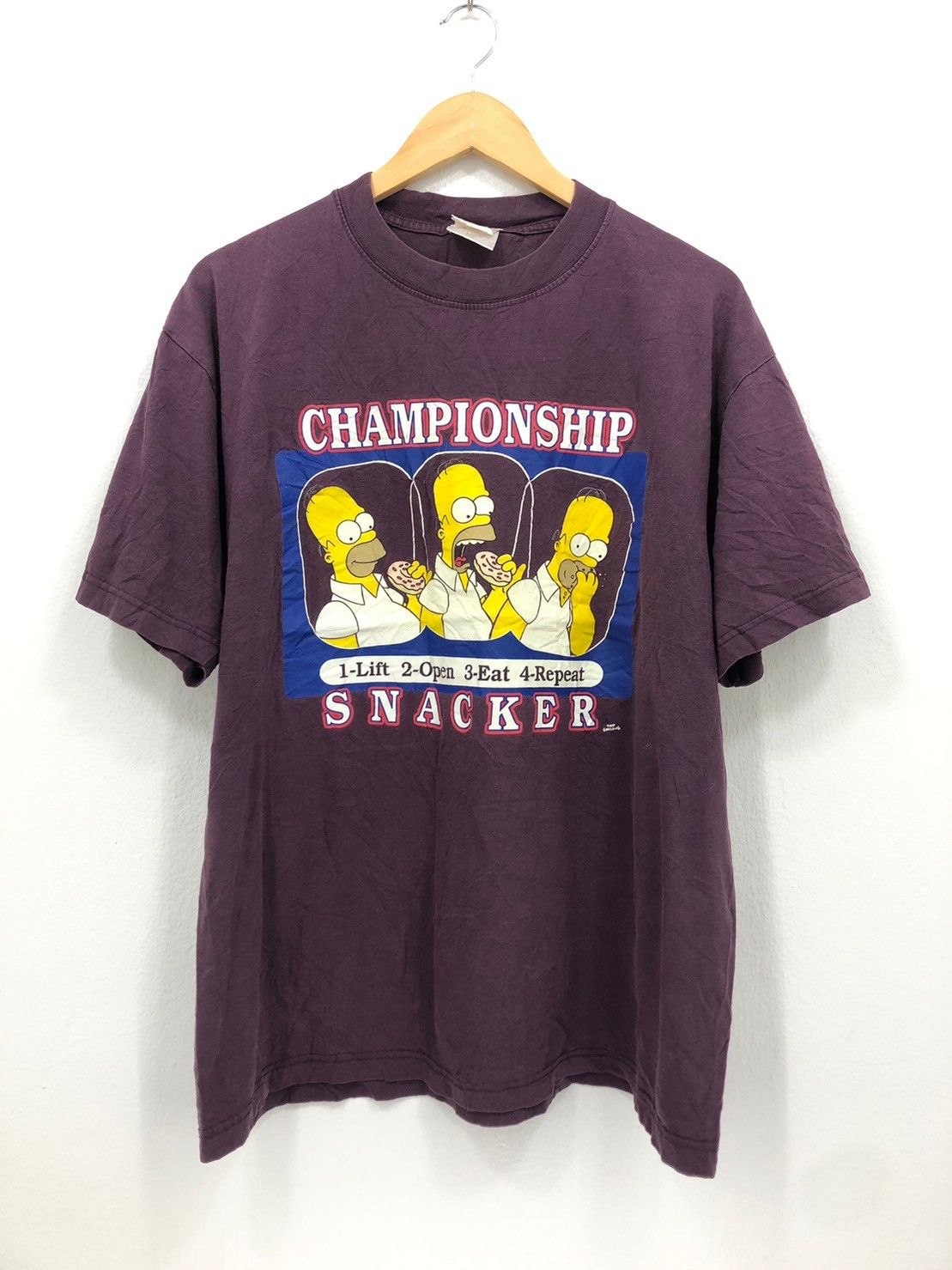 Vintage Vintage 90's Simpson Homer snacker shirt BN Size US L / EU 52-54 / 3 - 2 Thumbnail