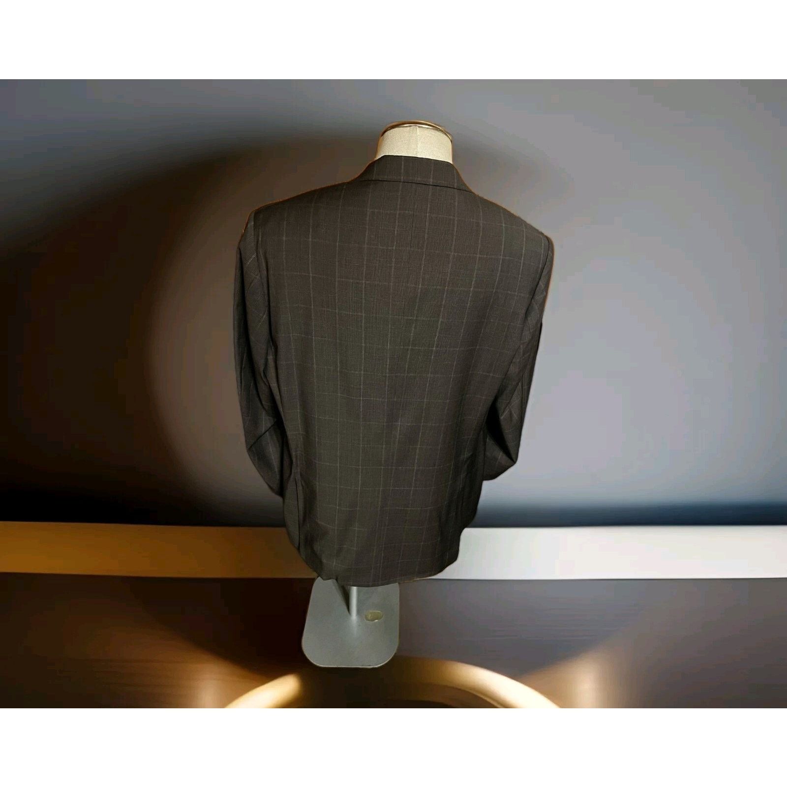 Corneliani Corneliani Brown 100% Virgin Wool Jacket Mens Size 48L US Size 48L - 4 Thumbnail