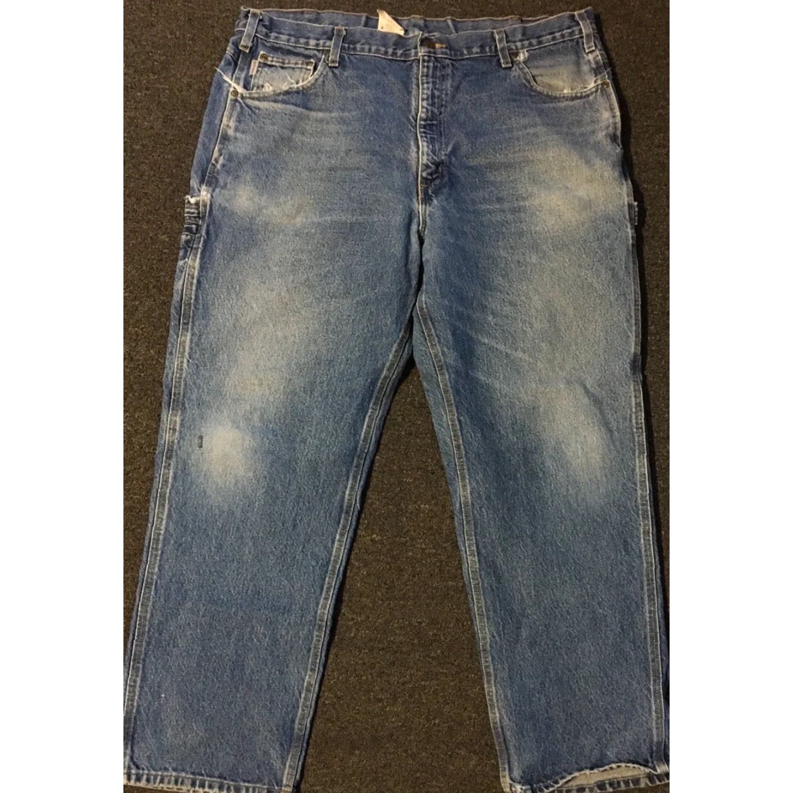 Carhartt VINTAGE Carhartt Jeans 90s Distressed Faded 42 Blue Men Regular 30 In USA Grunge Skate Punk Biker Western 80s 90s Western Casual Size US 42 / EU 58 - 2 Thumbnail