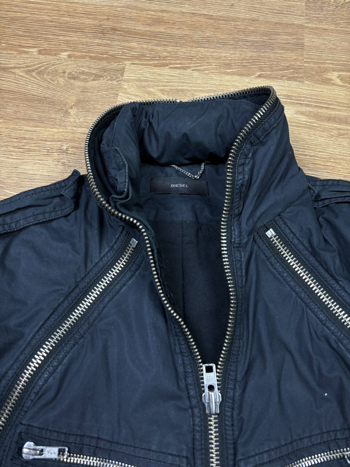 Diesel × Vintage Diesel Multizip Navy Racer Jacket Size US S / EU 44-46 / 1 - 7 Thumbnail