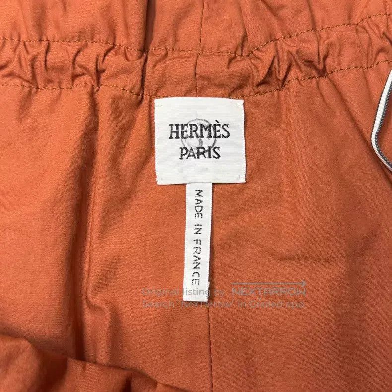Hermes Hermes Caramel Flower Bud Leather Short Pants Size 42" / US 20 - 4 Thumbnail
