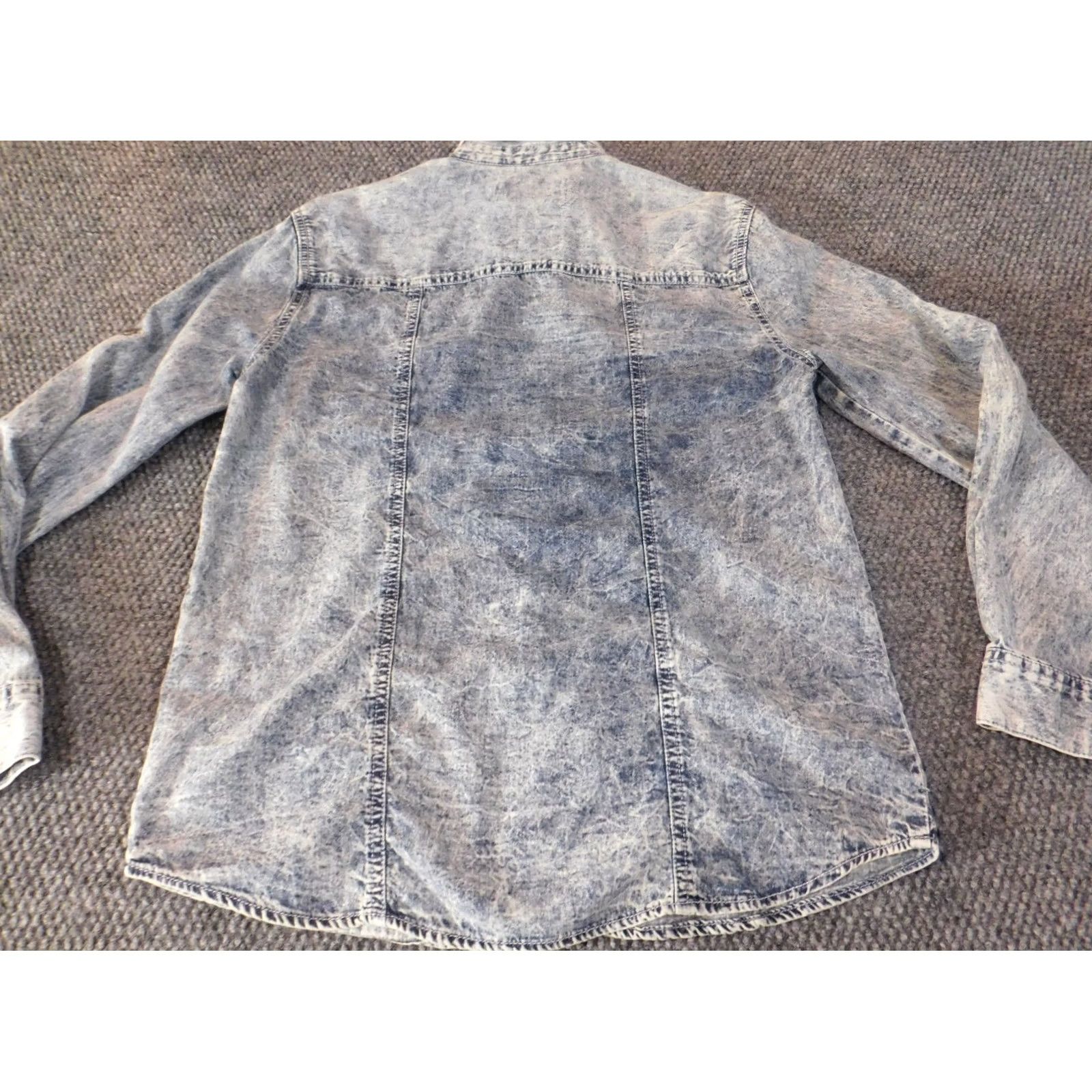 Akademiks VINTAGE Akademiks Denim Shirt Womens Large Blue Jeans Retro Button-Up Hip-Hop Vintage Size L / US 10 / IT 46 - 7 Thumbnail