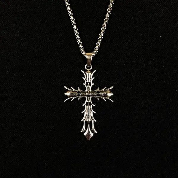 Jewelry Vamp Cross Necklace Punk Opium Chain Size ONE SIZE - 8 Thumbnail
