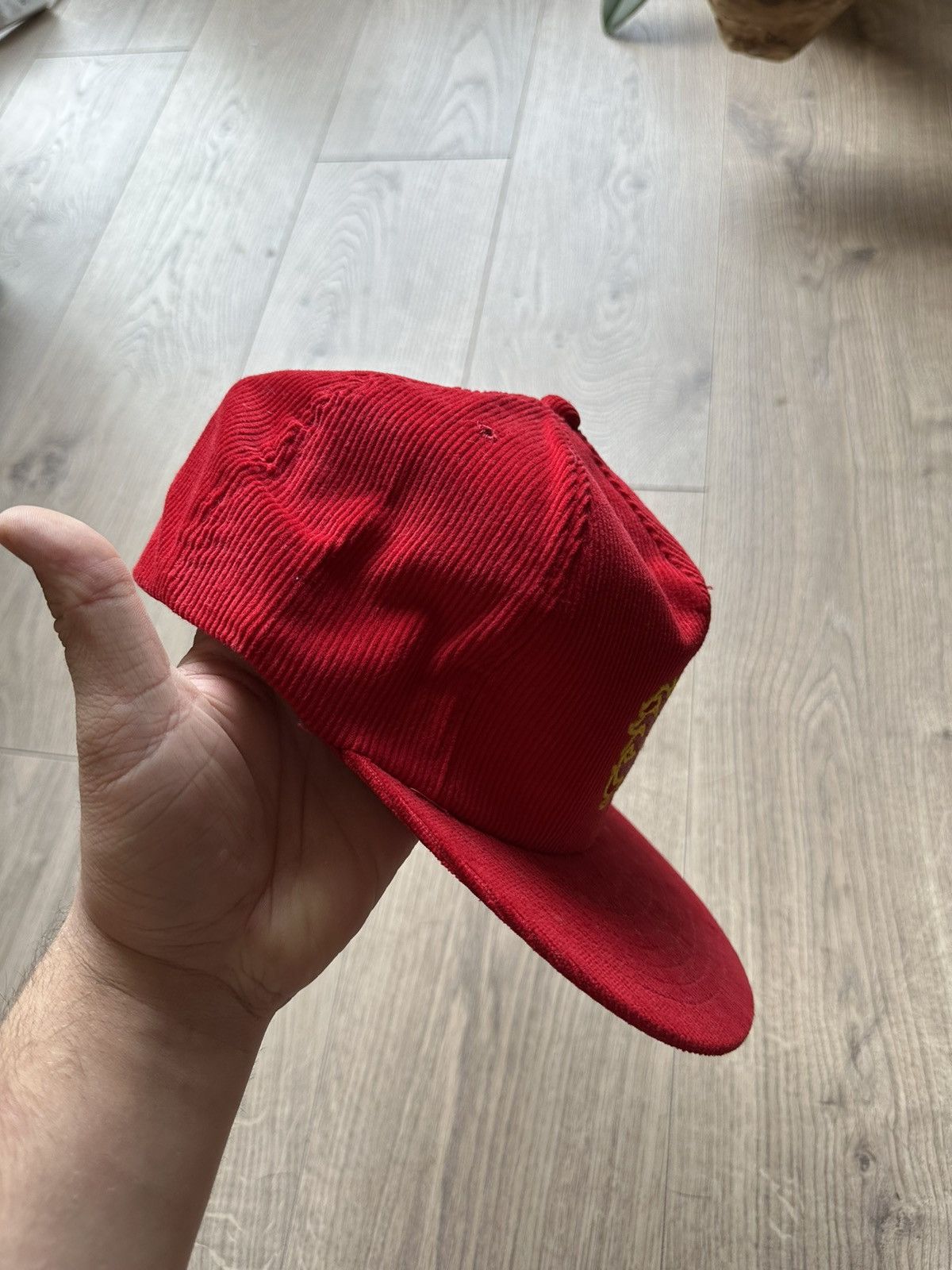 NHL Calgary Flames Vintage Ted Fletcher 90’s Corduroy Hat Size ONE SIZE - 4 Thumbnail
