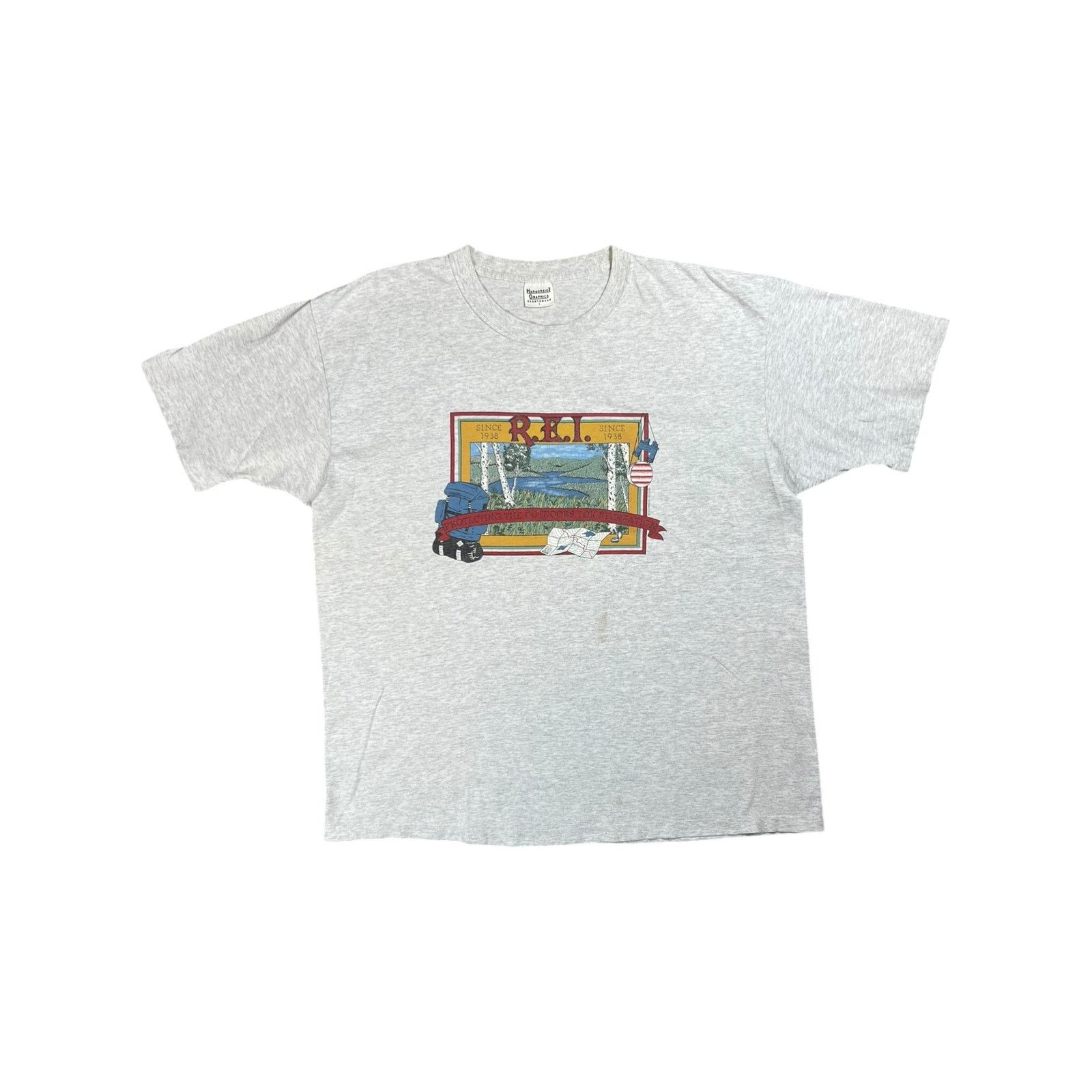 Rei × Vintage Vintage 90s R.E.I. harborside graphics outdoors tee (XL) Size US XL / EU 56 / 4 - 1 Thumbnail