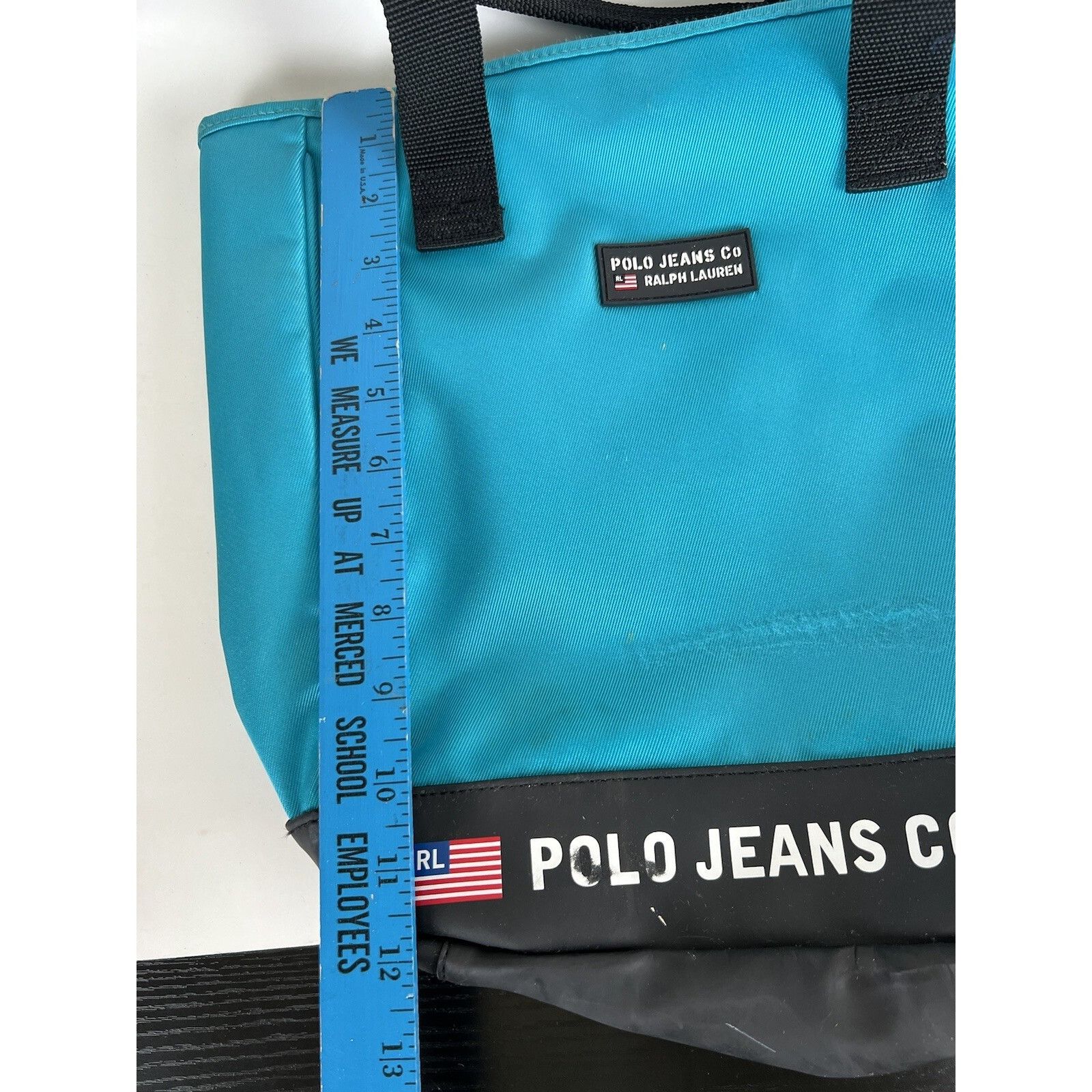 Polo Ralph Lauren Vintage Polo Jeans Co Ralph Lauren Tote Bag 90s Teal Light Size ONE SIZE - 11 Thumbnail